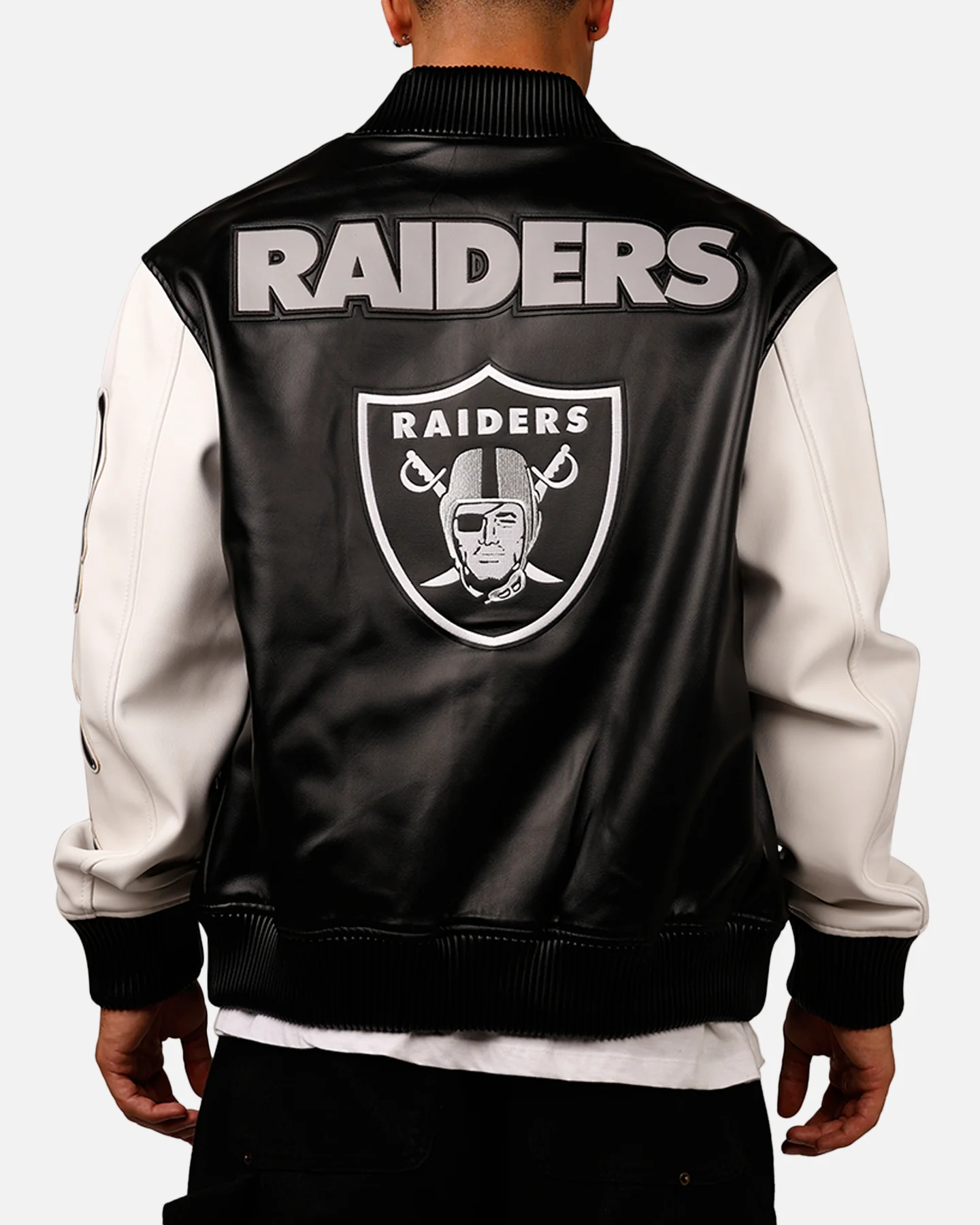 Pro Standard Las Vegas Raiders Varsity Jacket Black