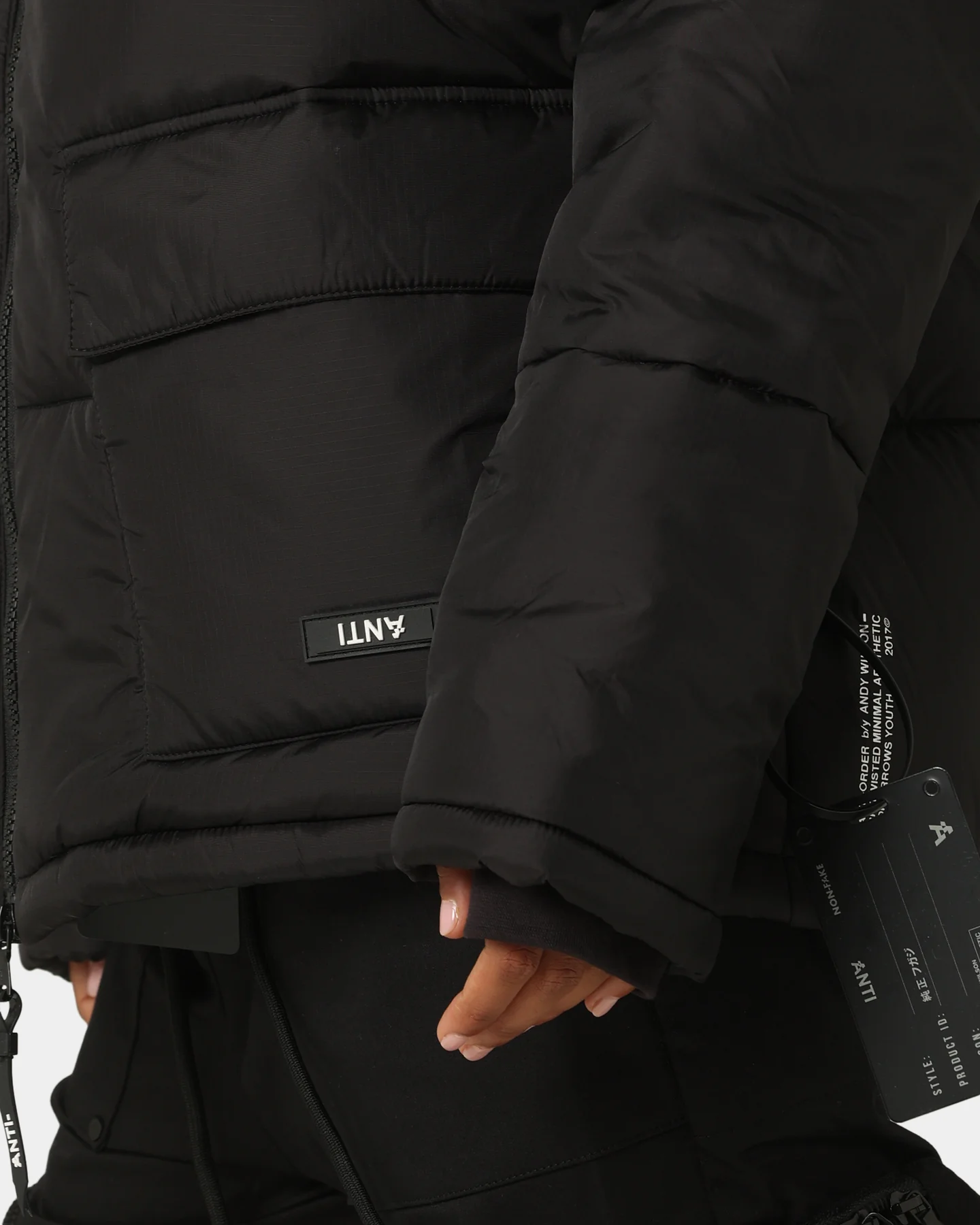 The Anti Order Hyphen ATD Puffer Jacket V2 Black/Silver