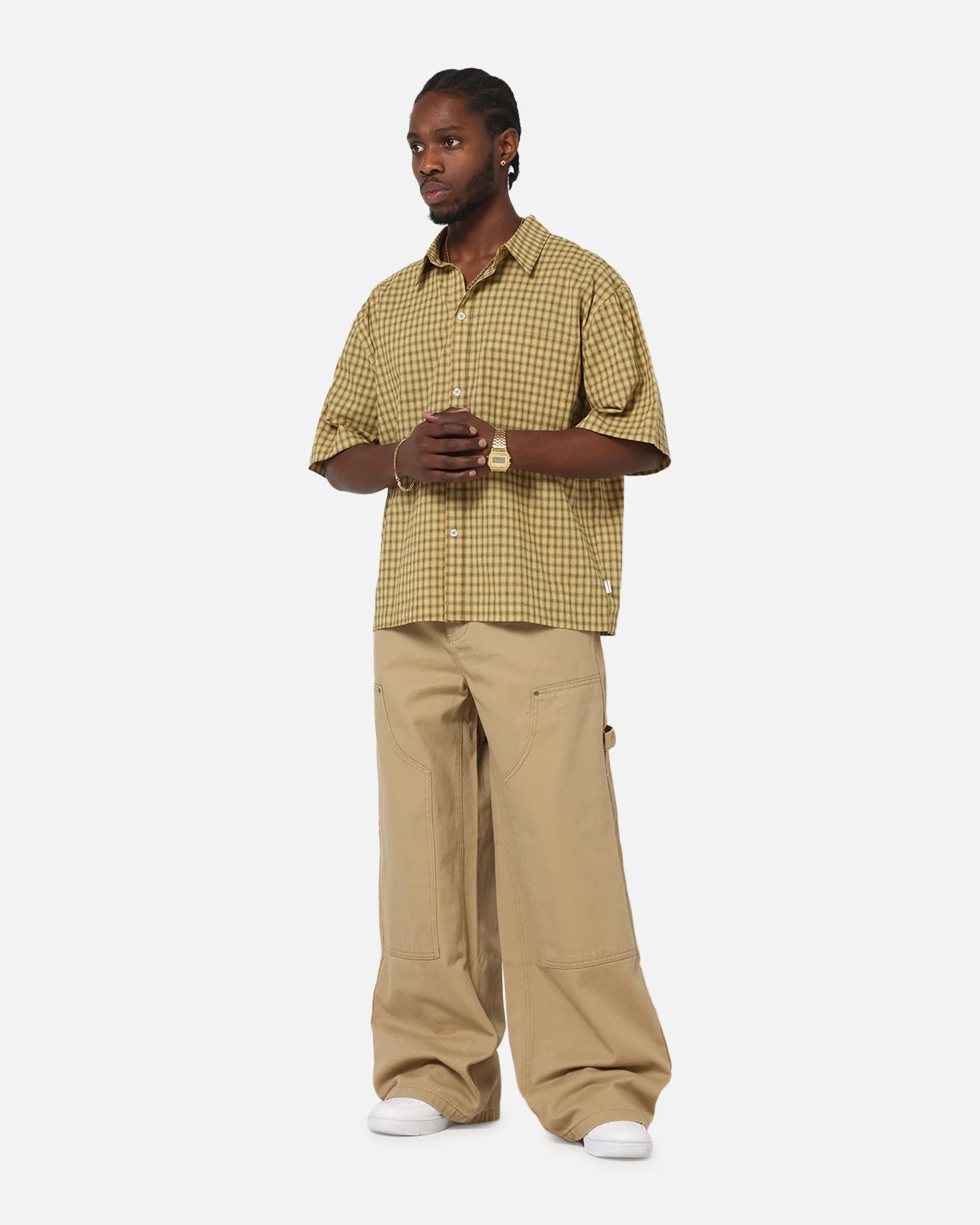 Carre Baggy Work Jeans Stone