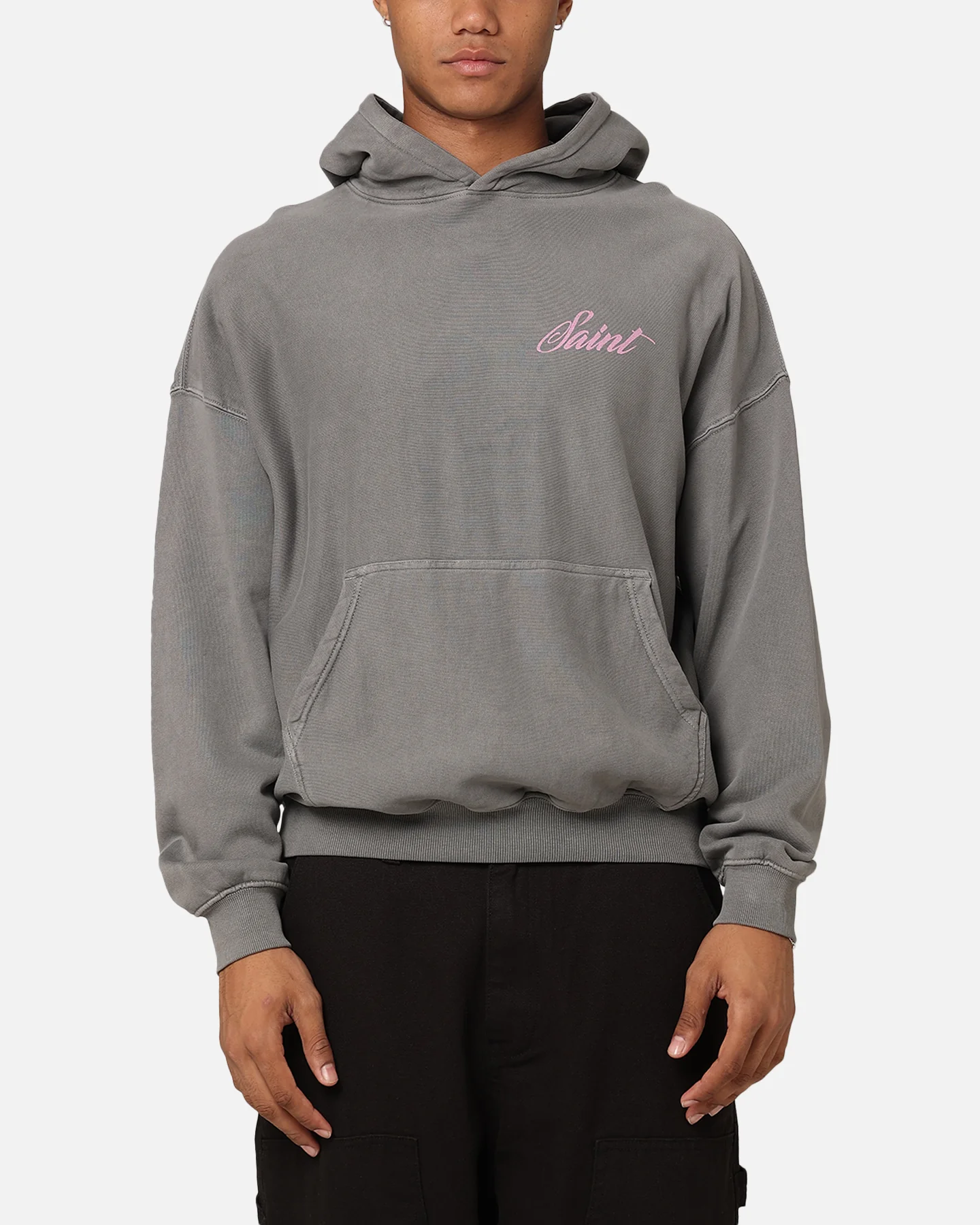 Saint Morta Guardian Premiun Hoodie Washed Charcoal