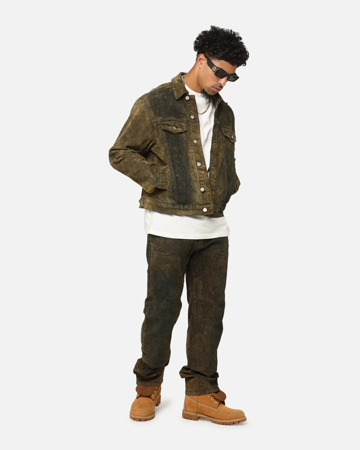 MNML SL3 Suede Jacket Olive/Black
