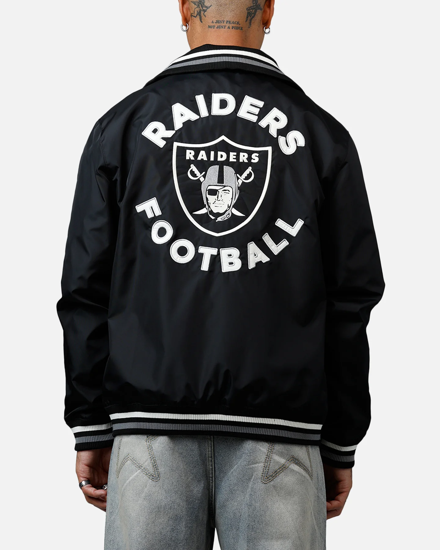New Era Las Vegas Raiders Throwback Jacket Black
