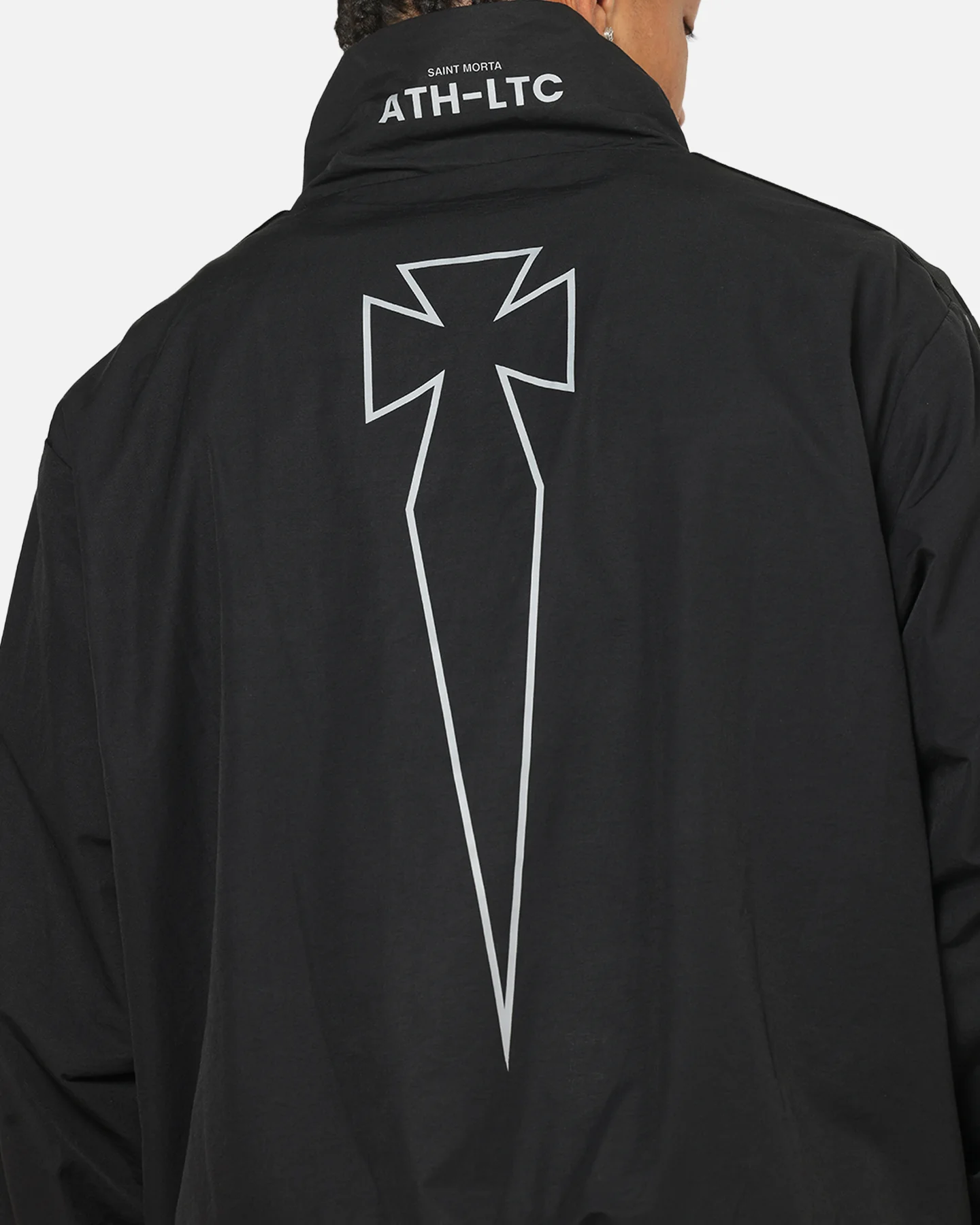 Saint Morta Athltc Zip Jacket Dark Black/White