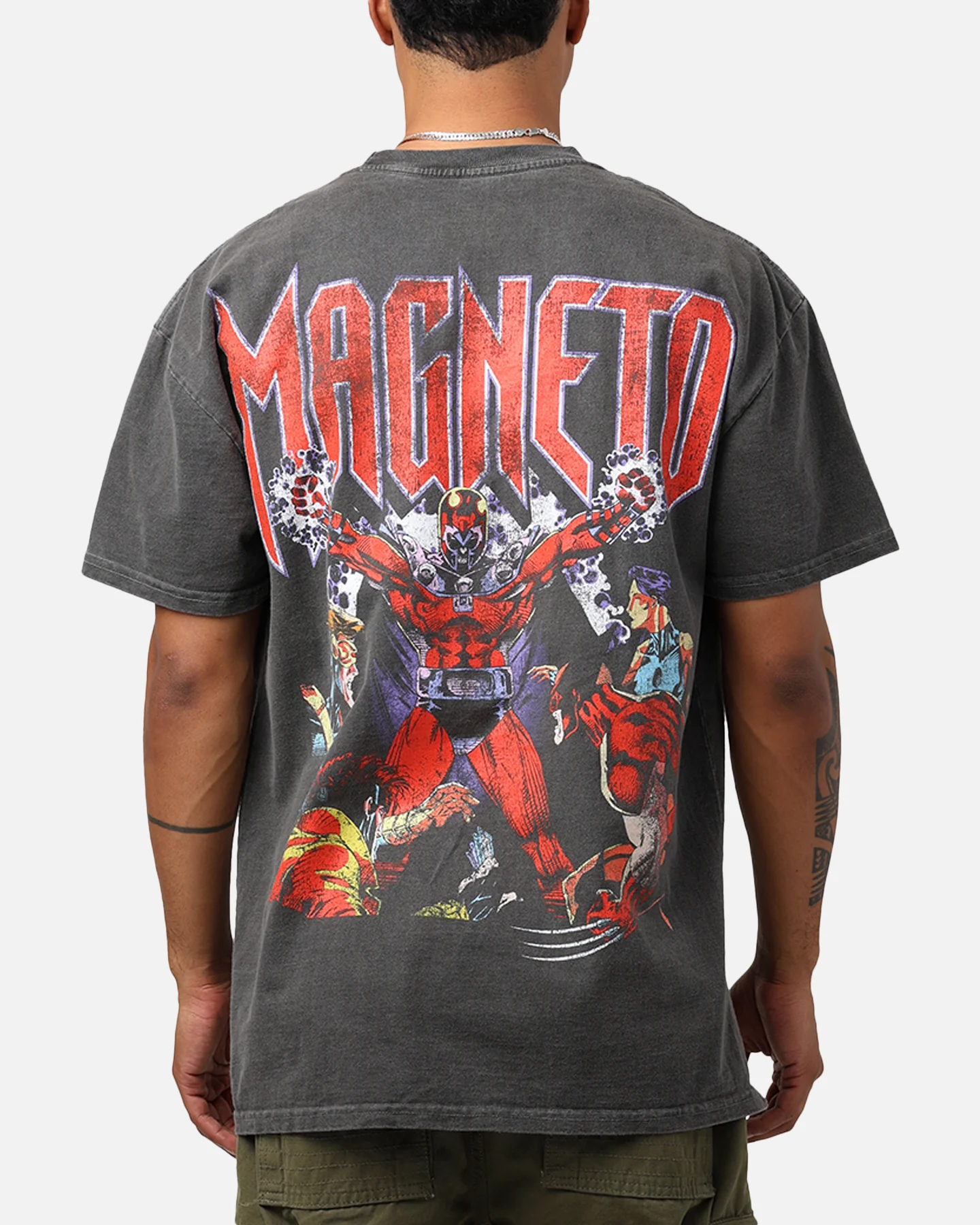 Marvel X-Men Magneto Heavyweight T-Shirt Black Wash