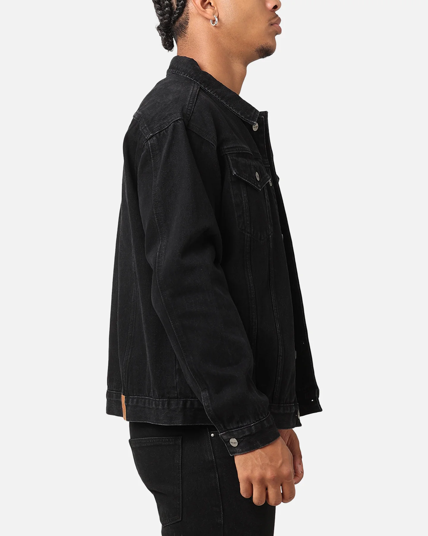 Saint Morta Denim Trucker Jacket Washed Black