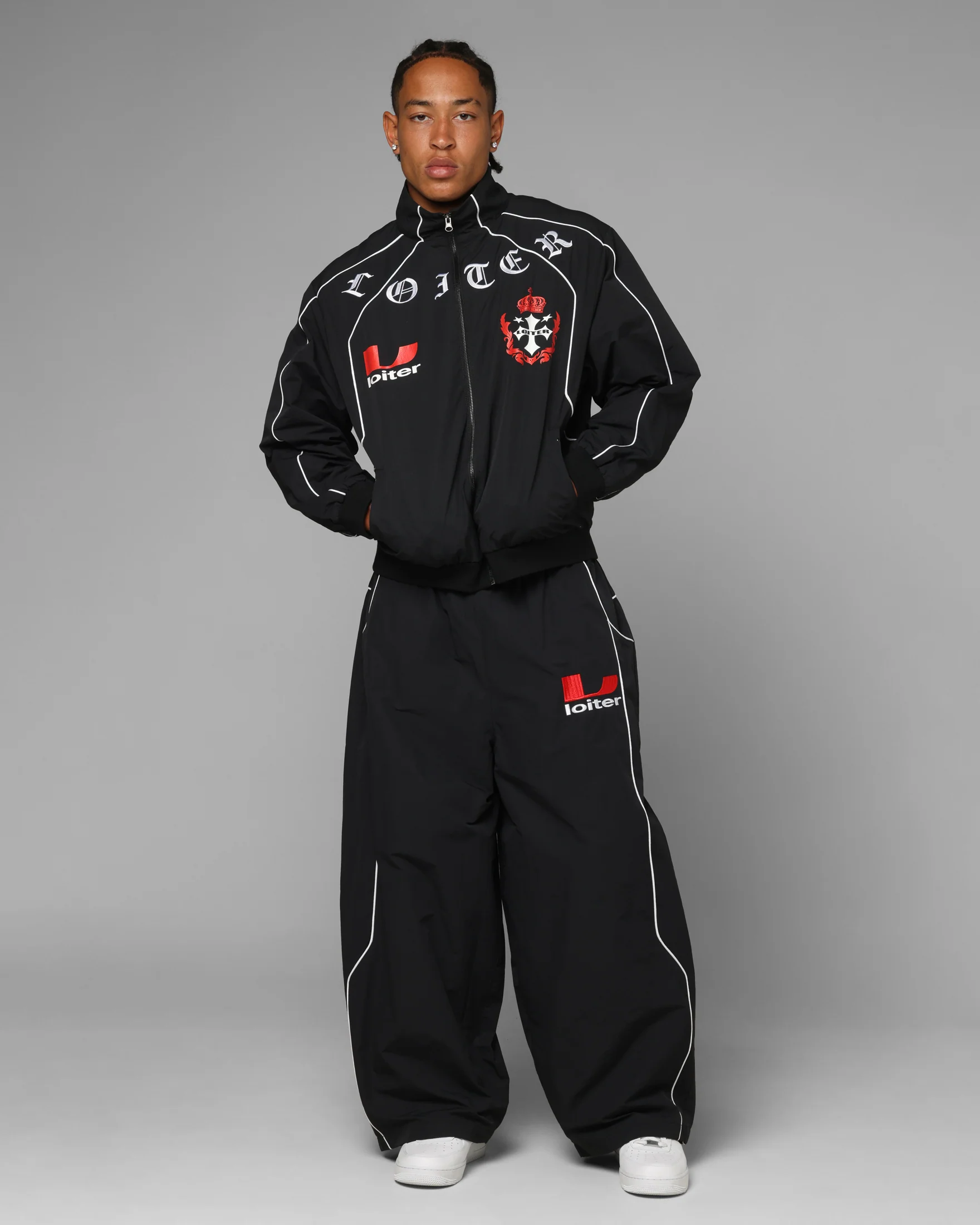 Loiter Imperial Track Jacket Black