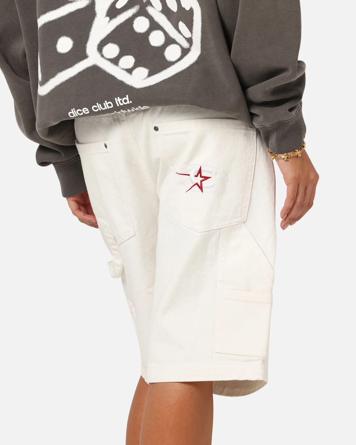 Carre Carpenter Jorts Off White