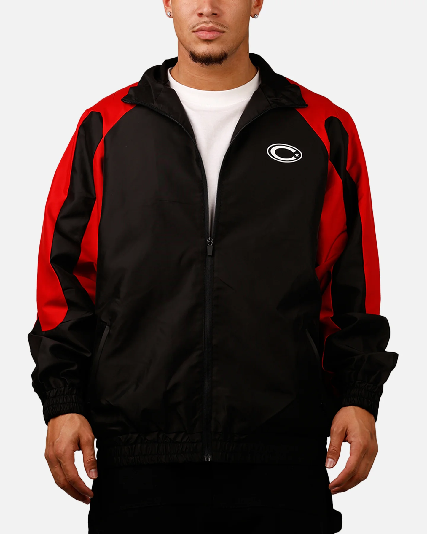 Carre Empire Panelled Jacket Black/Red