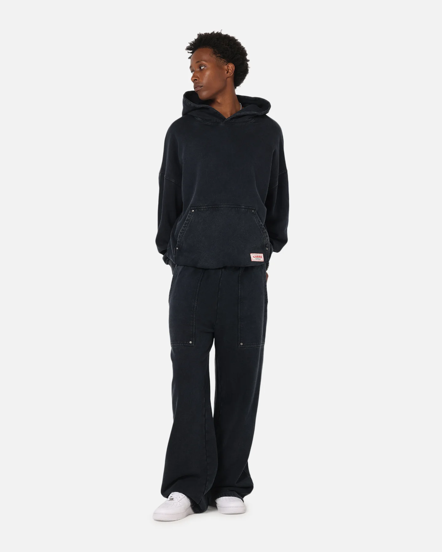Carre Rivet Trackpants Charcoal