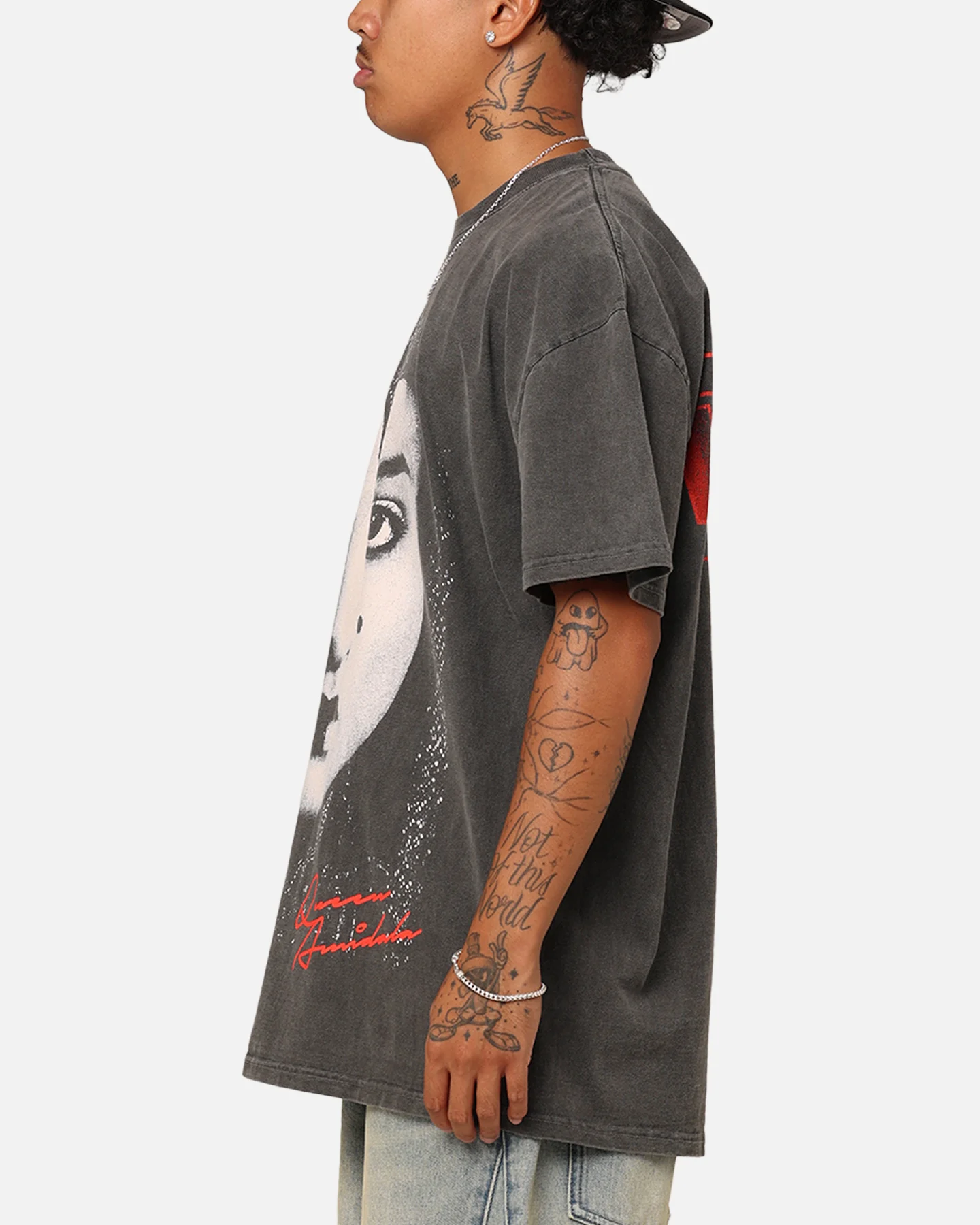 Star Wars Queen Amidala Heavyweight T-Shirt Black Wash