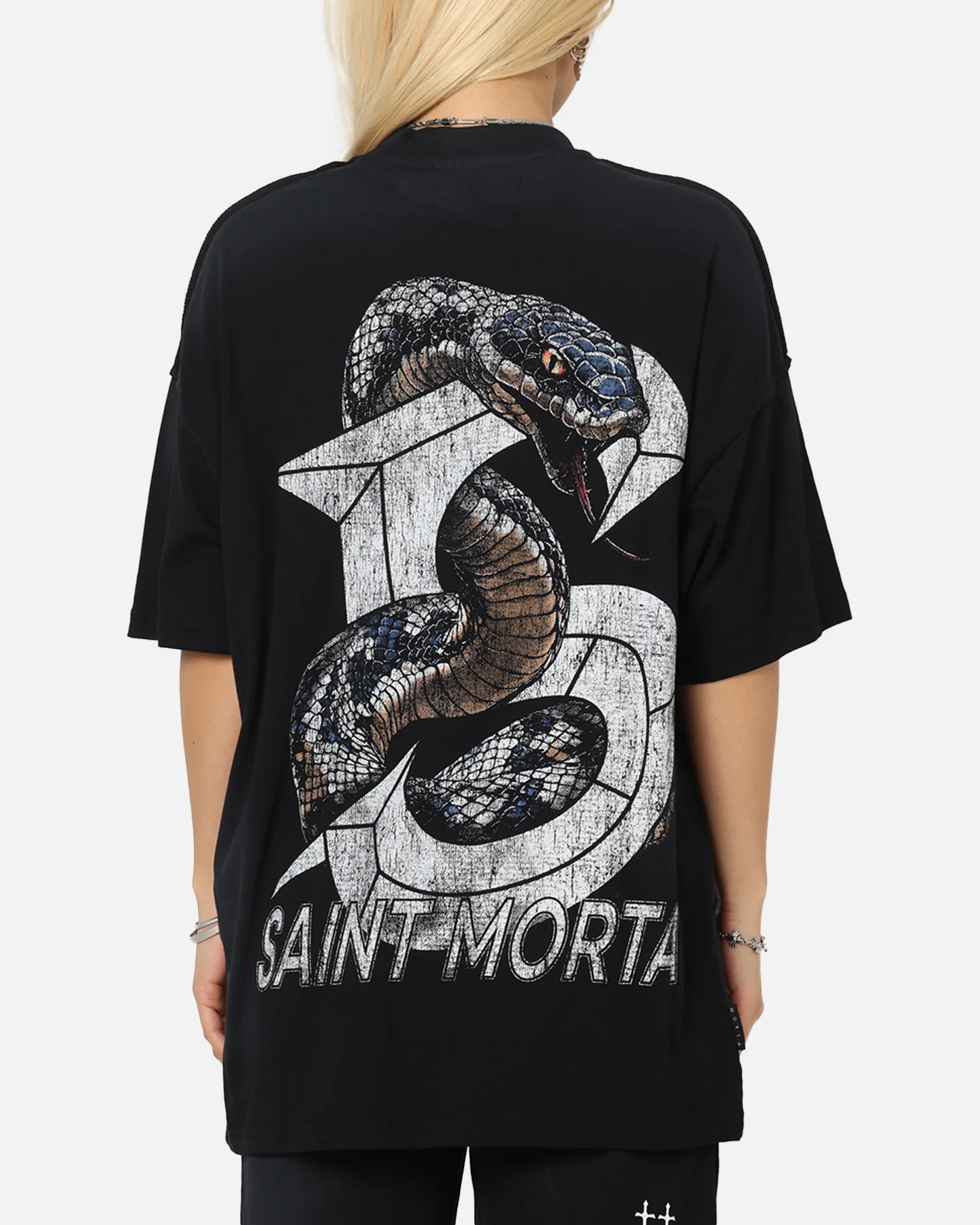 Saint Morta Venom Boxy T-Shirt Sunfade Black