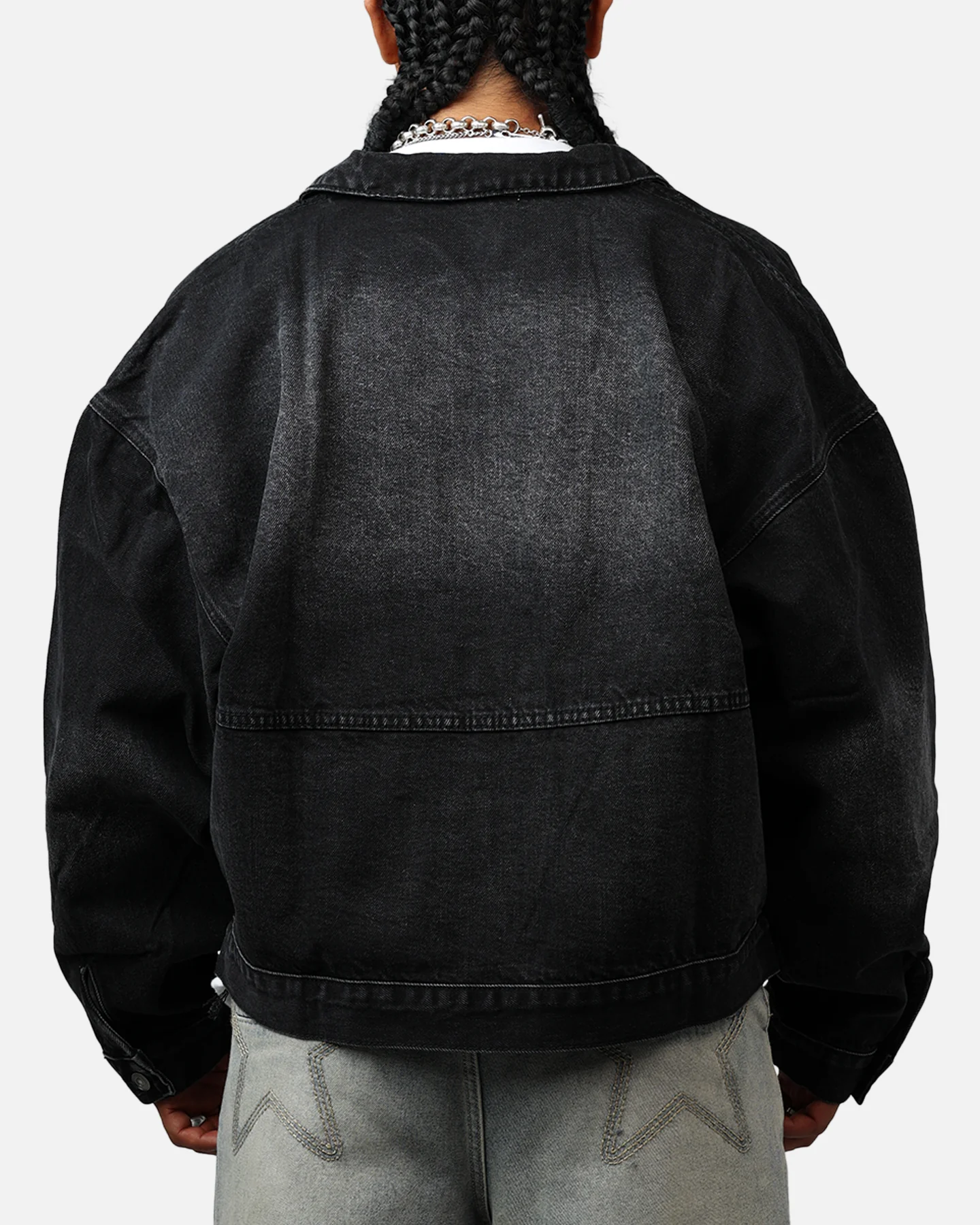MNML Denim Choir Coat Washed Black