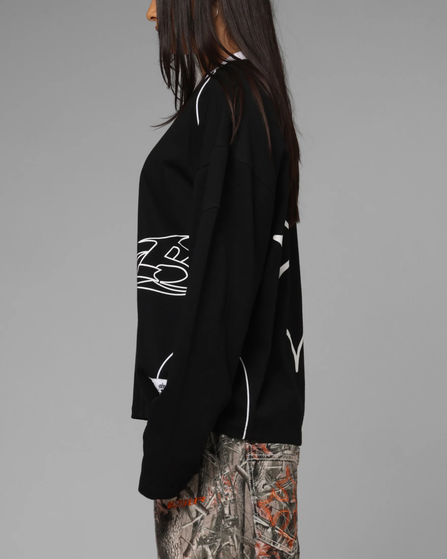 Loiter Imperial Cup Long Sleeve T-Shirt Black