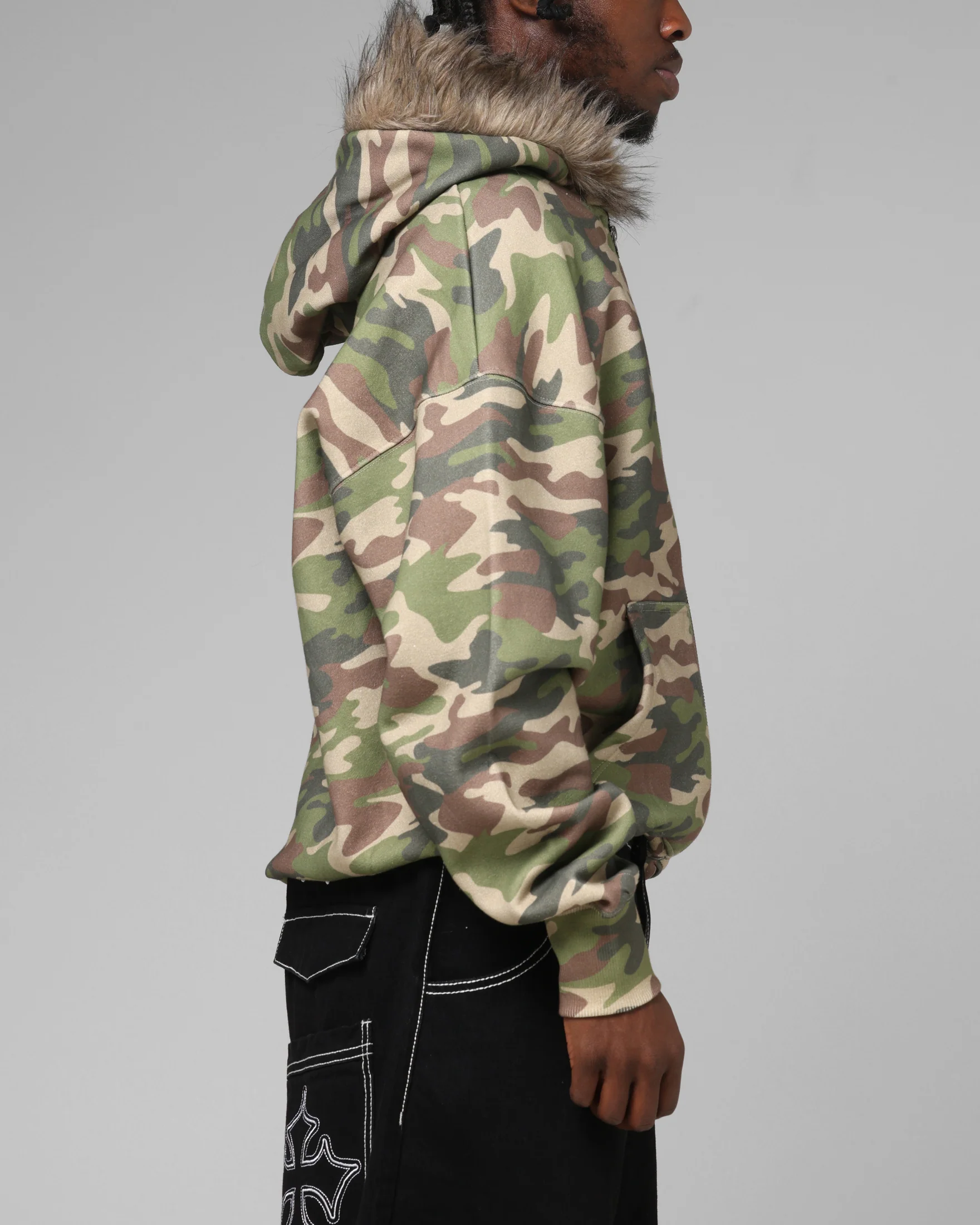 Loiter Purity Zip Hoodie Camo