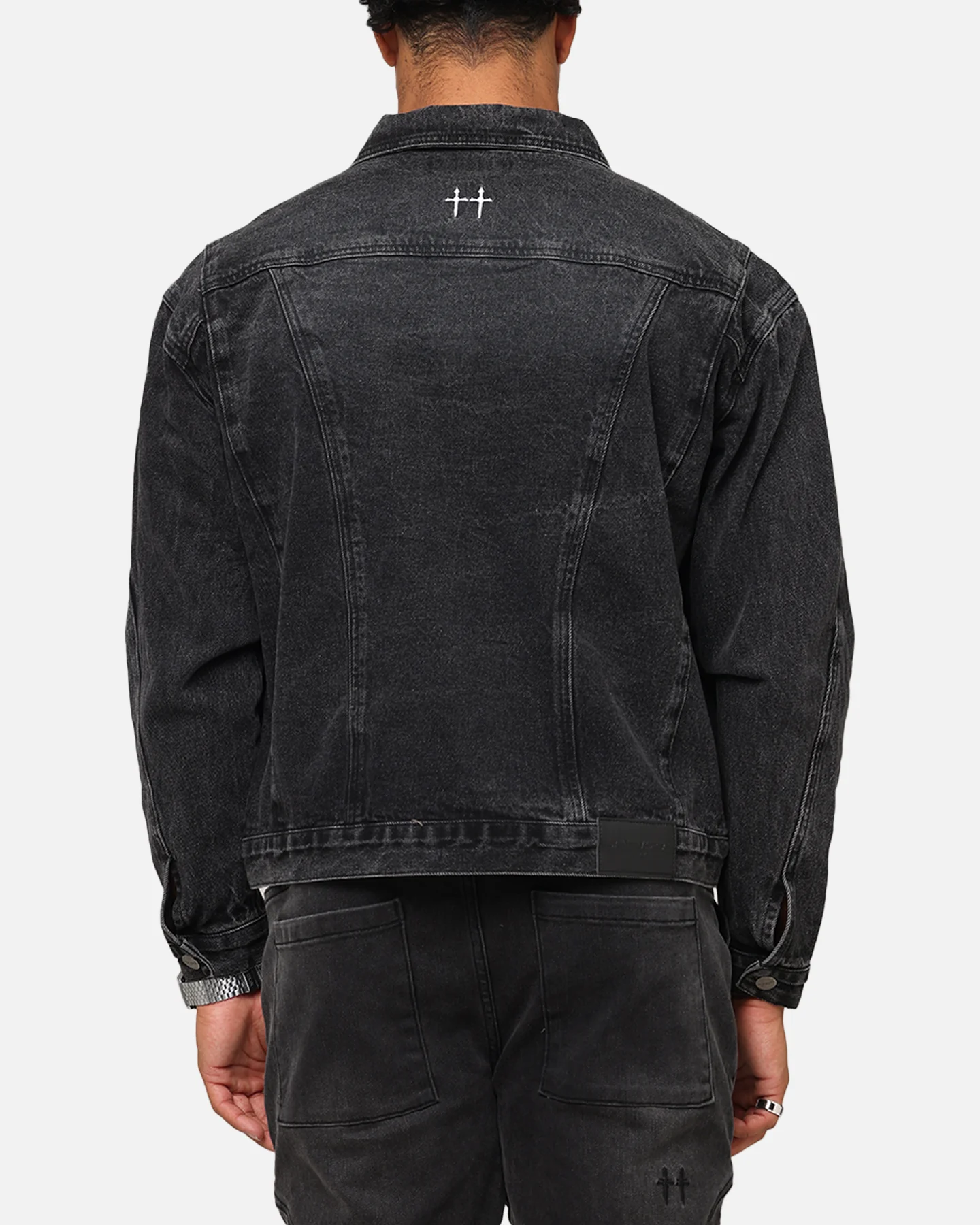 Saint Morta Armoury Denim Jacket Black Shadow