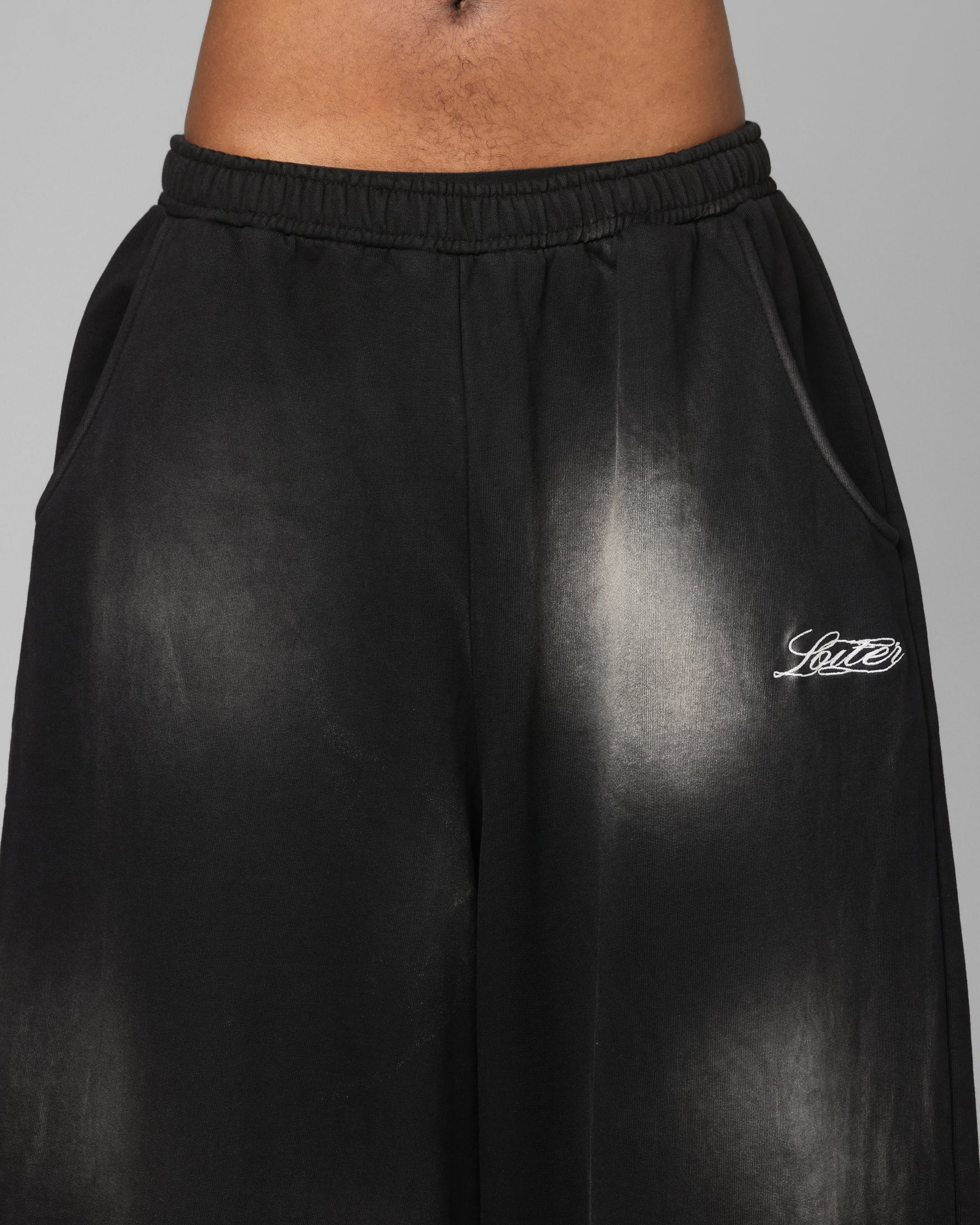Loiter Purity Sweatpants Washed Black