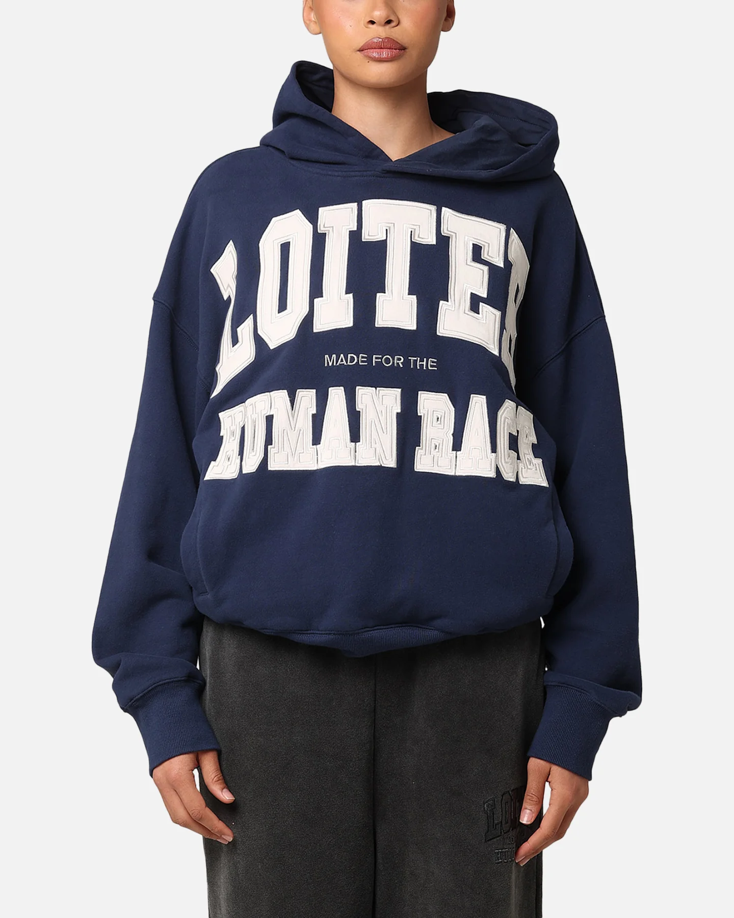 Loiter College Dropout Hoodie Navy