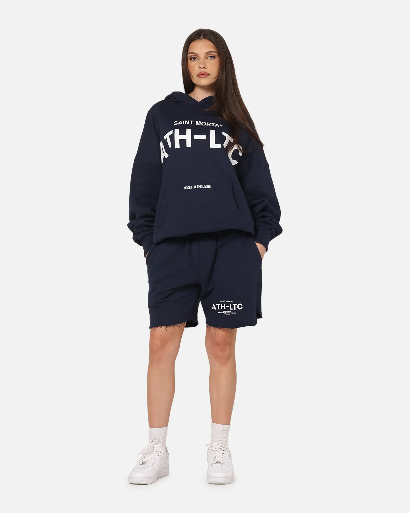 Saint Morta Athltc Sweat Shorts Dark Royal