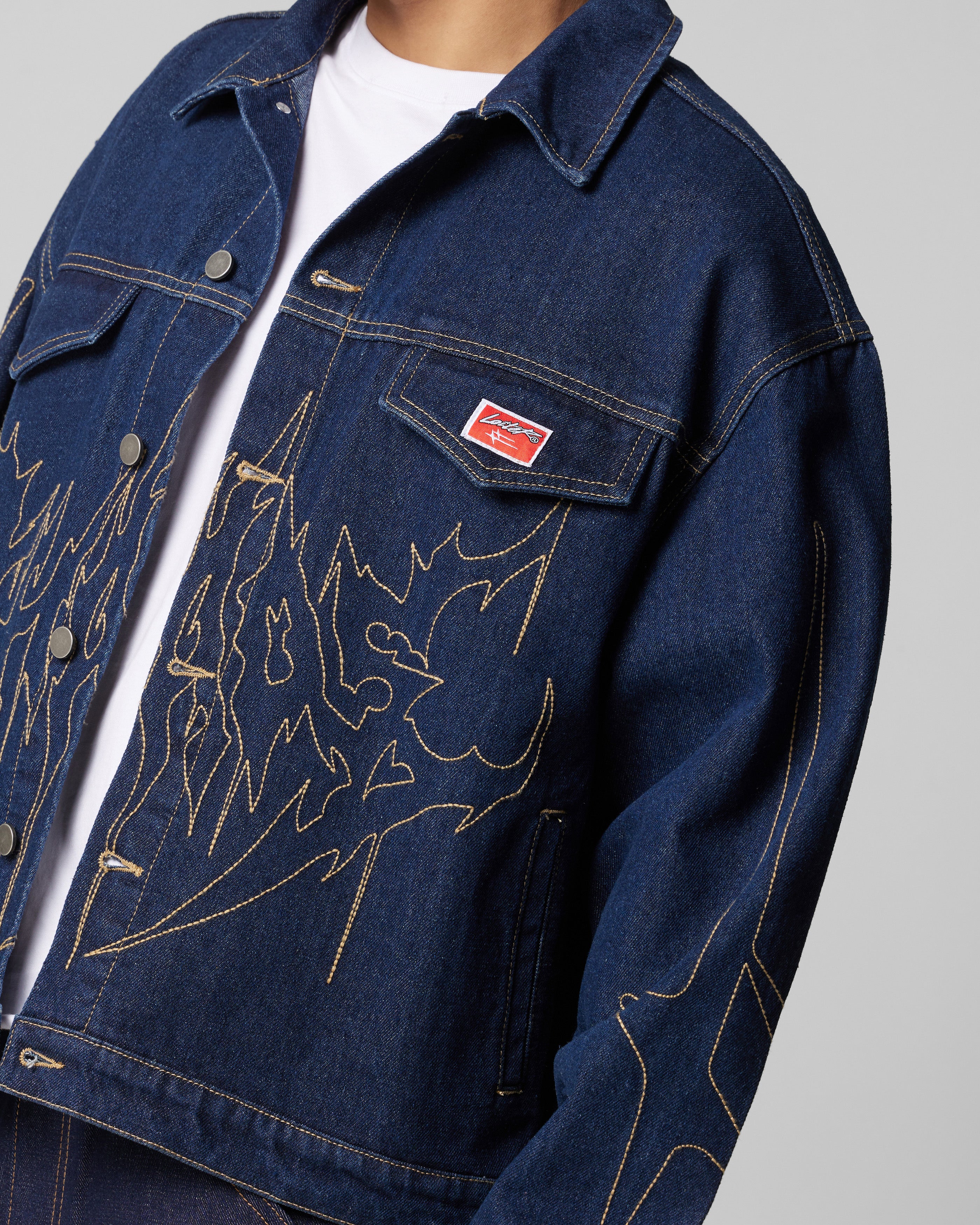 Loiter Chaos Denim Jacket Indigo