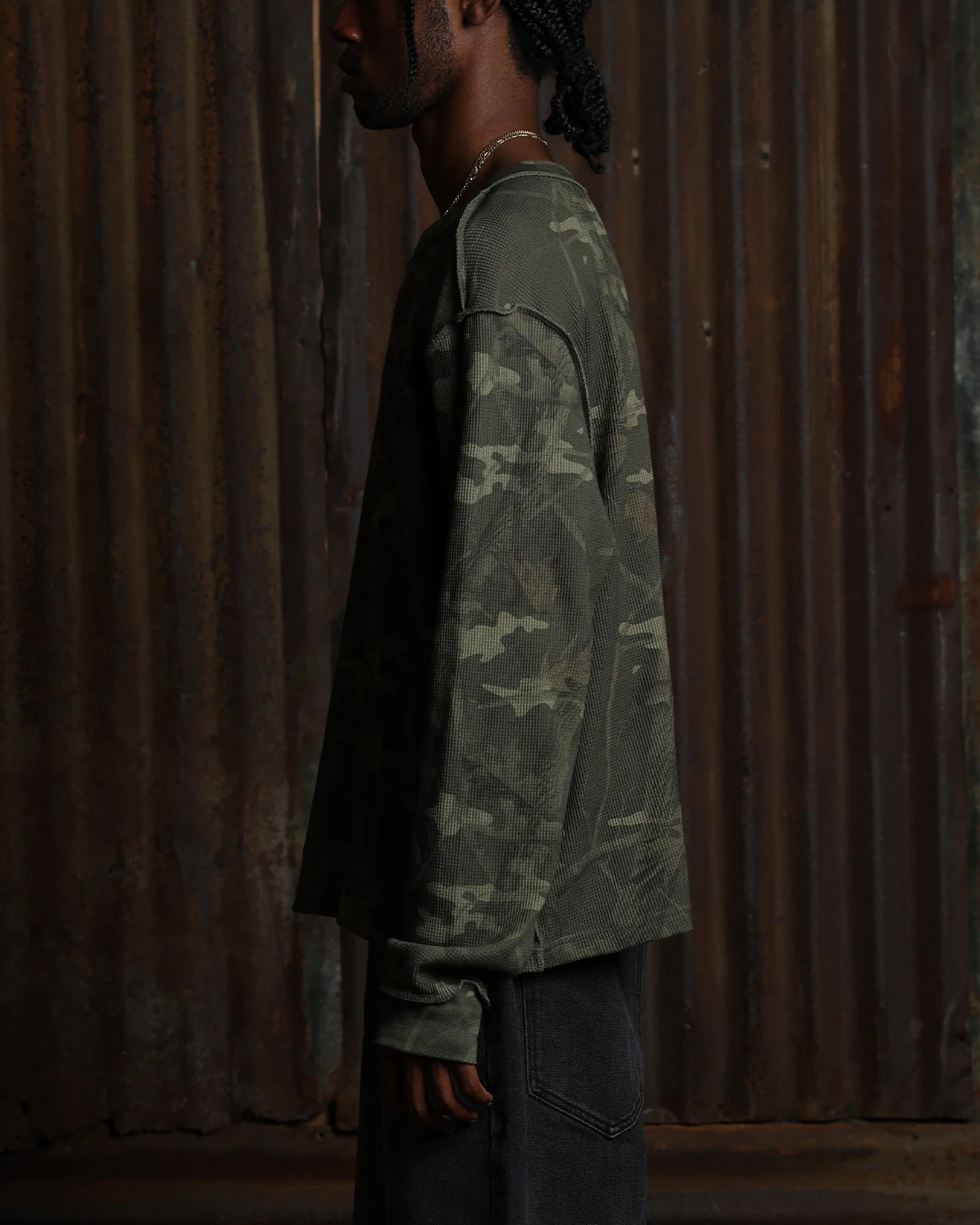 American Thrift Long Sleeve Thermal T-Shirt Camo