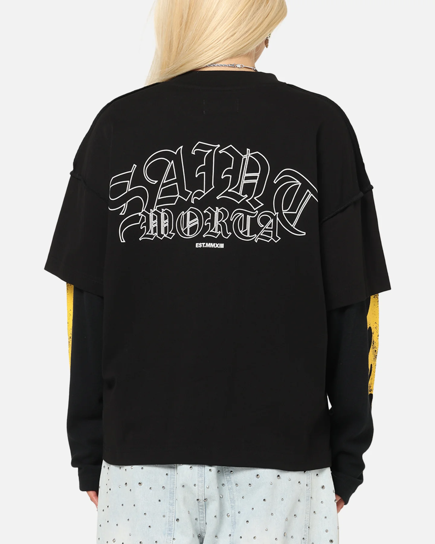 Saint Morta La Flame Long Sleeve T-Shirt Black