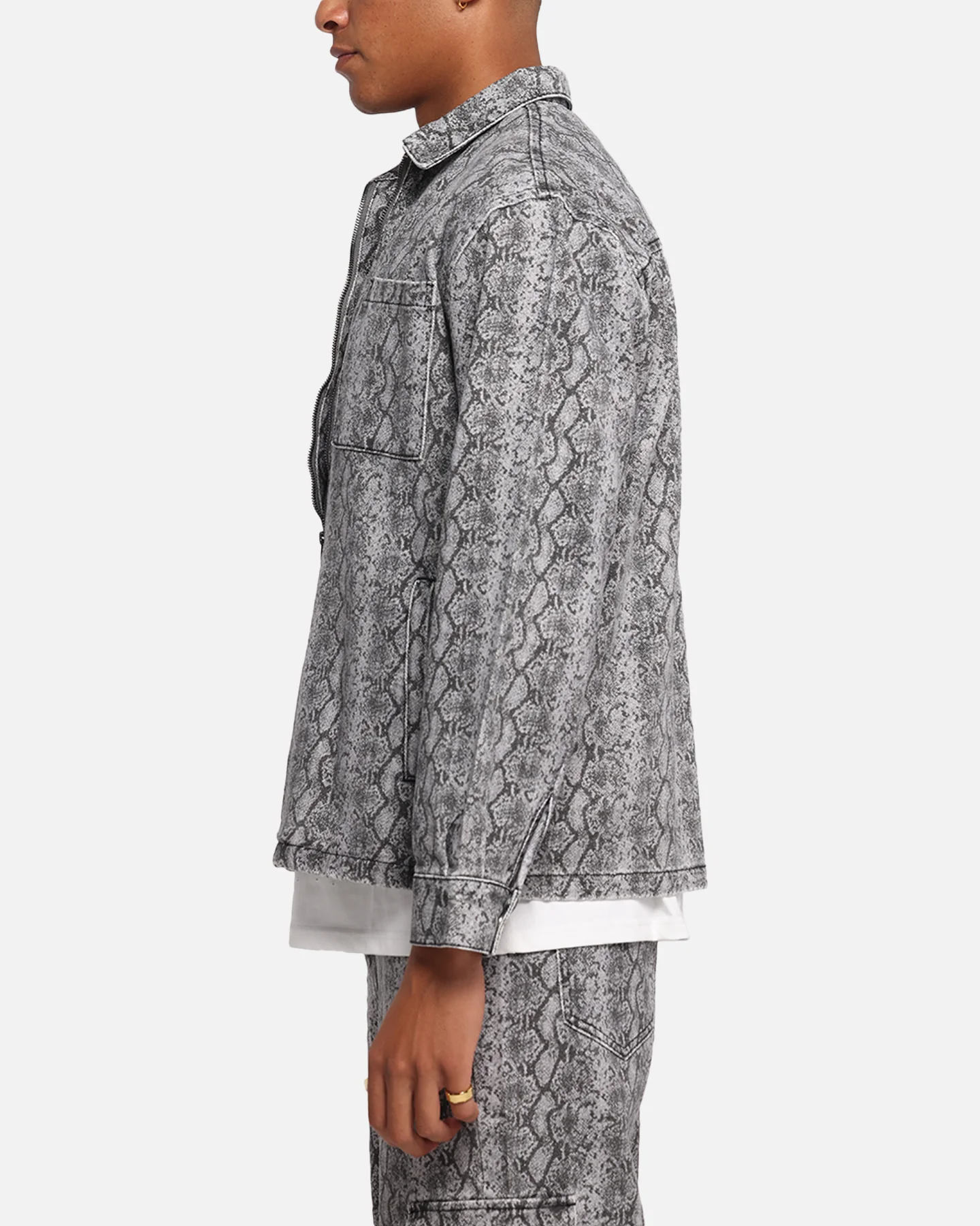 XXIII Snake Skin Jacket Black Snake Print