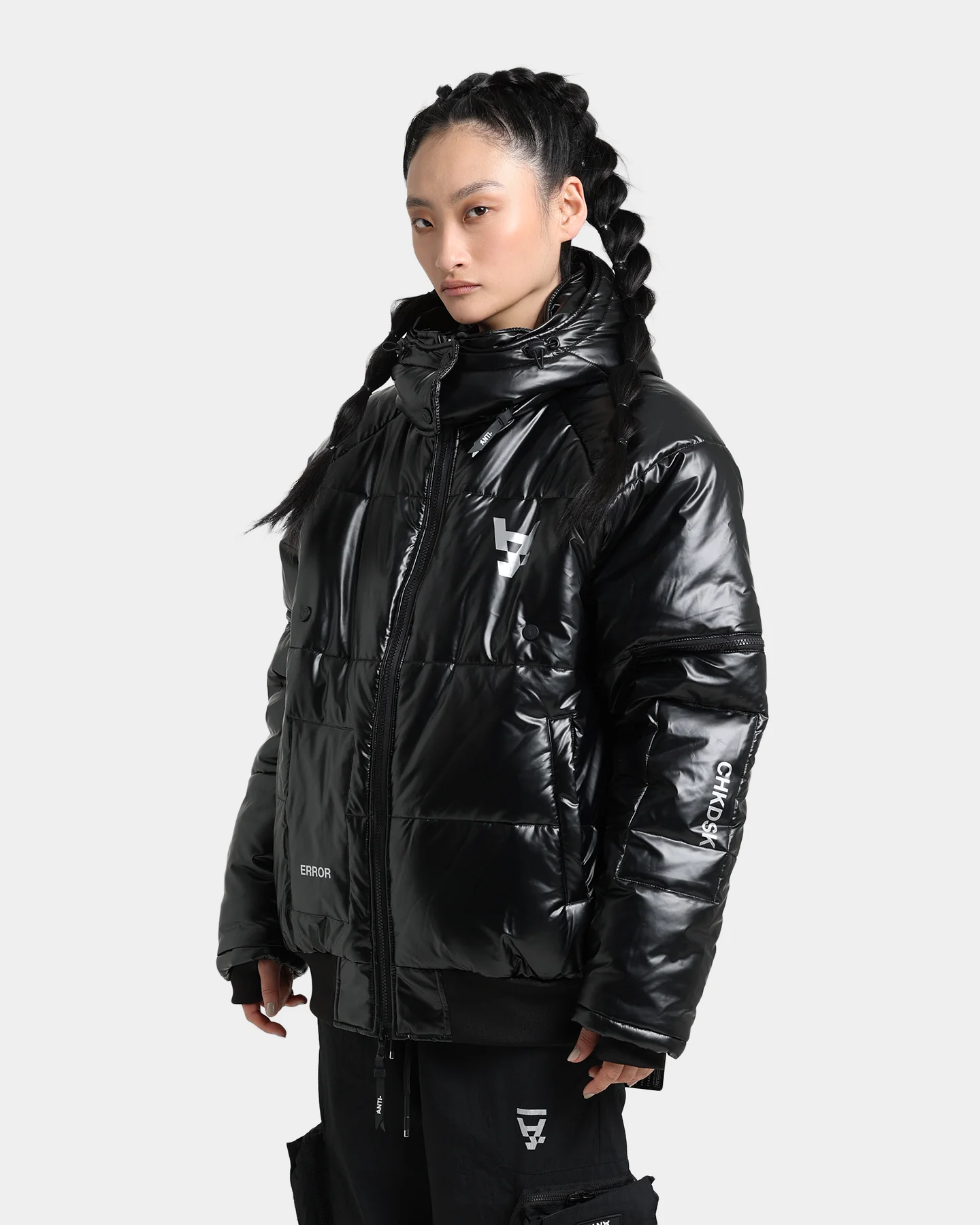 The Anti Order Anti Joy Technical Puffer Jacket Black/Silver