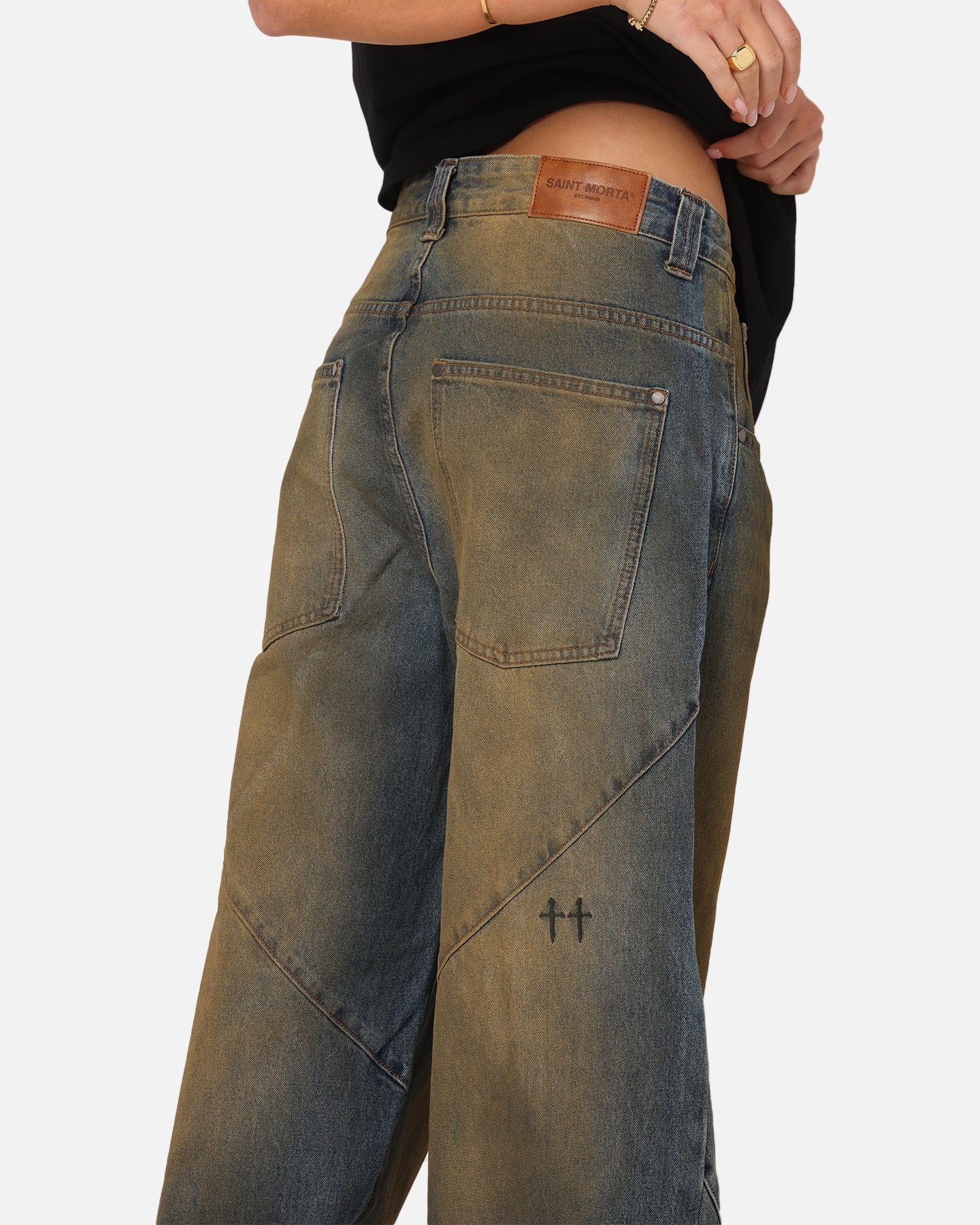 Saint Morta Amplus Dirty Jeans Real Dirty Blue