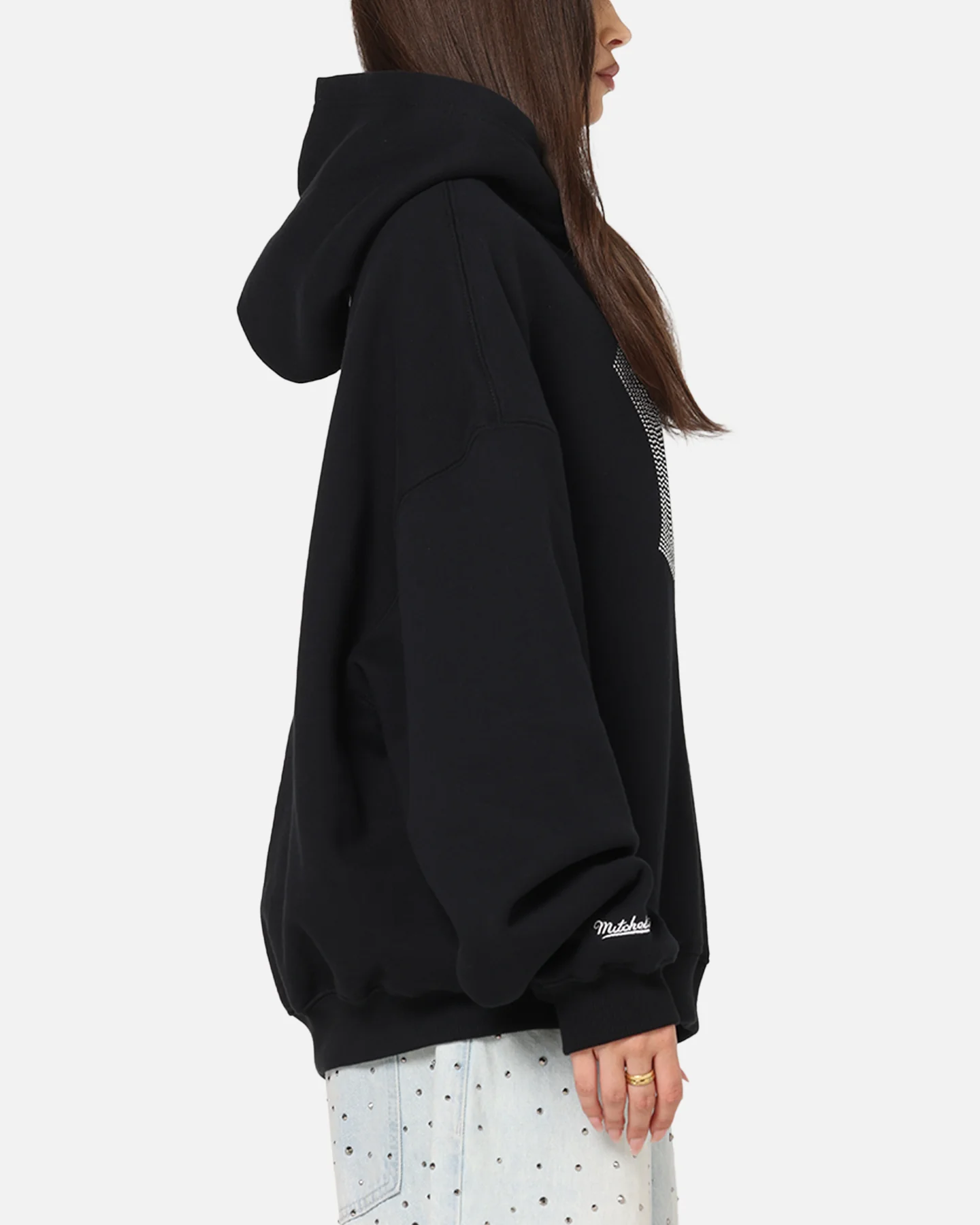 Mitchell & Ness New York Yankees Rhinestone Hoodie Faded Black