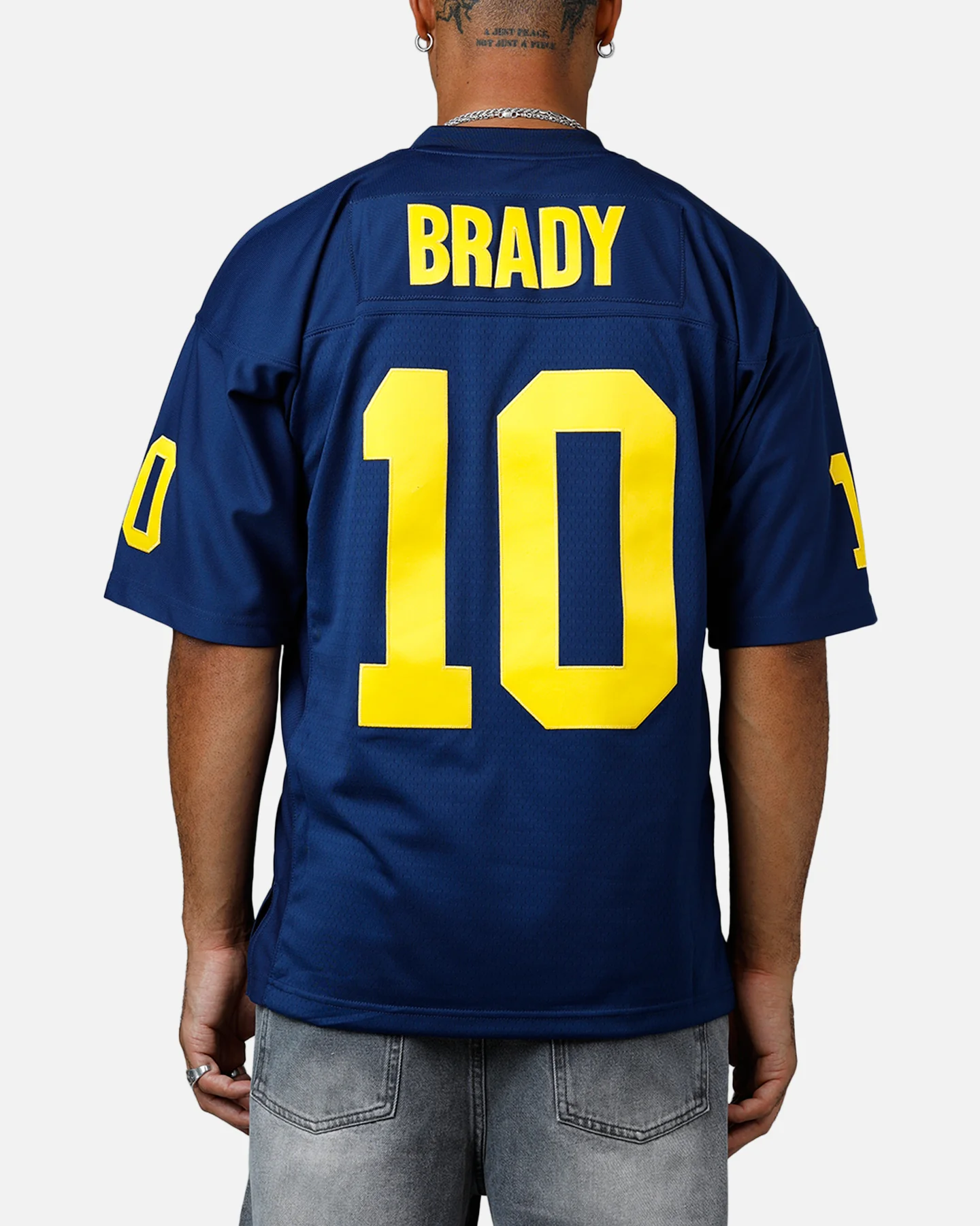 Mitchell & Ness University Of Michigan Wolverines Tom Brady #10 1999 Home Jersey Navy