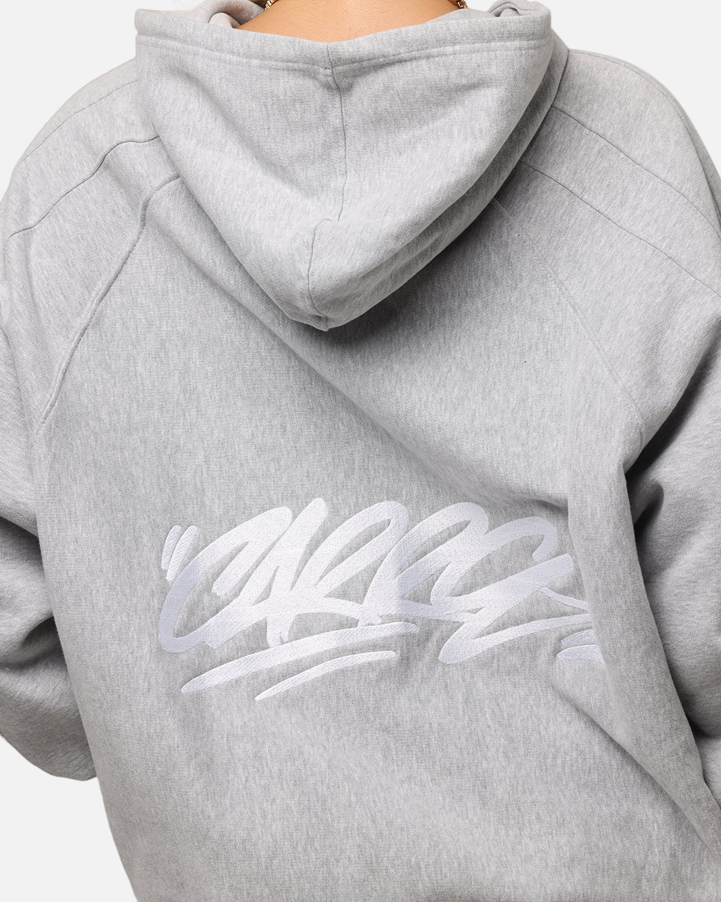 Carre Grit Zip Hoodie Grey Marle