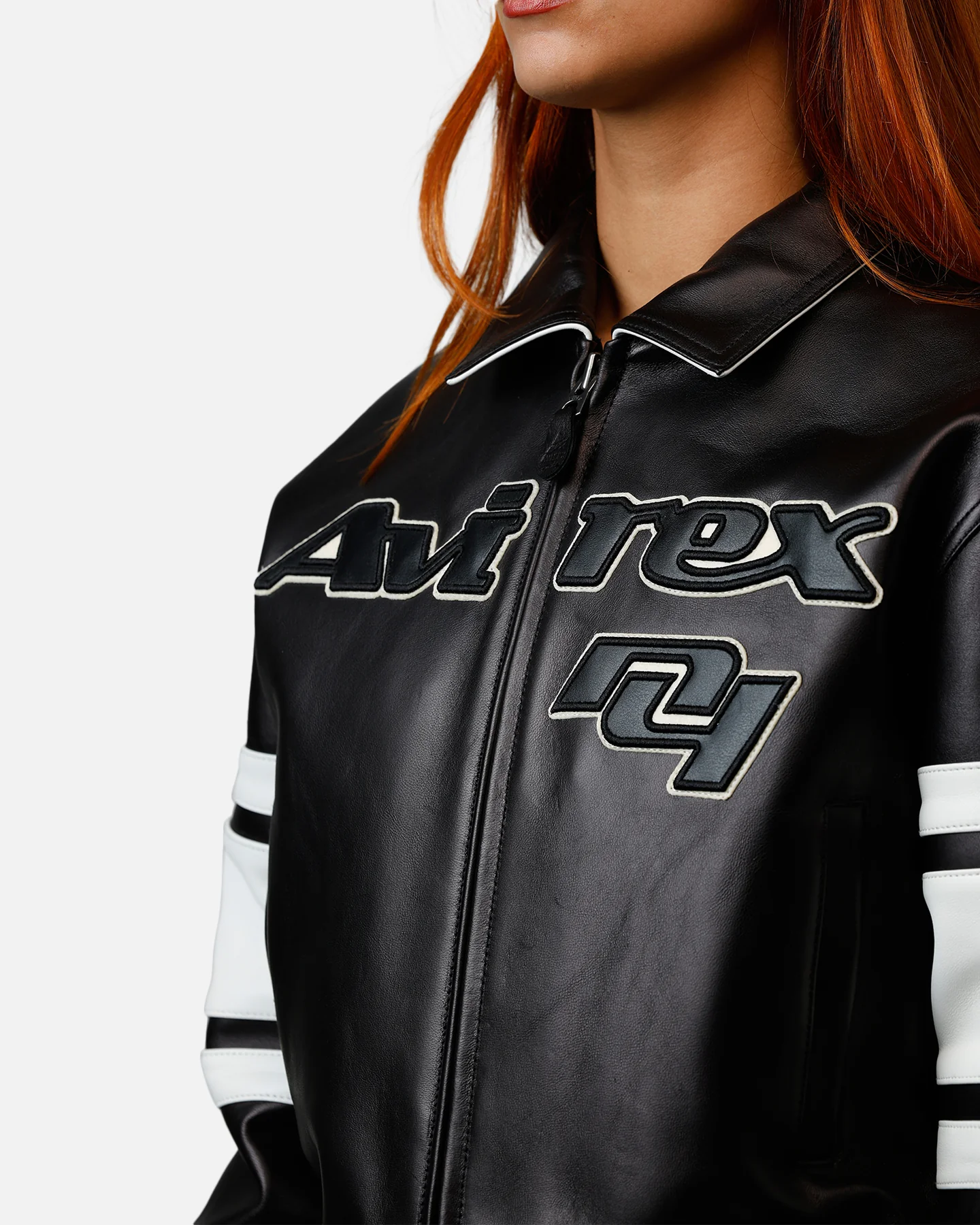 Avirex Women's Cropped Legend Jacket Black