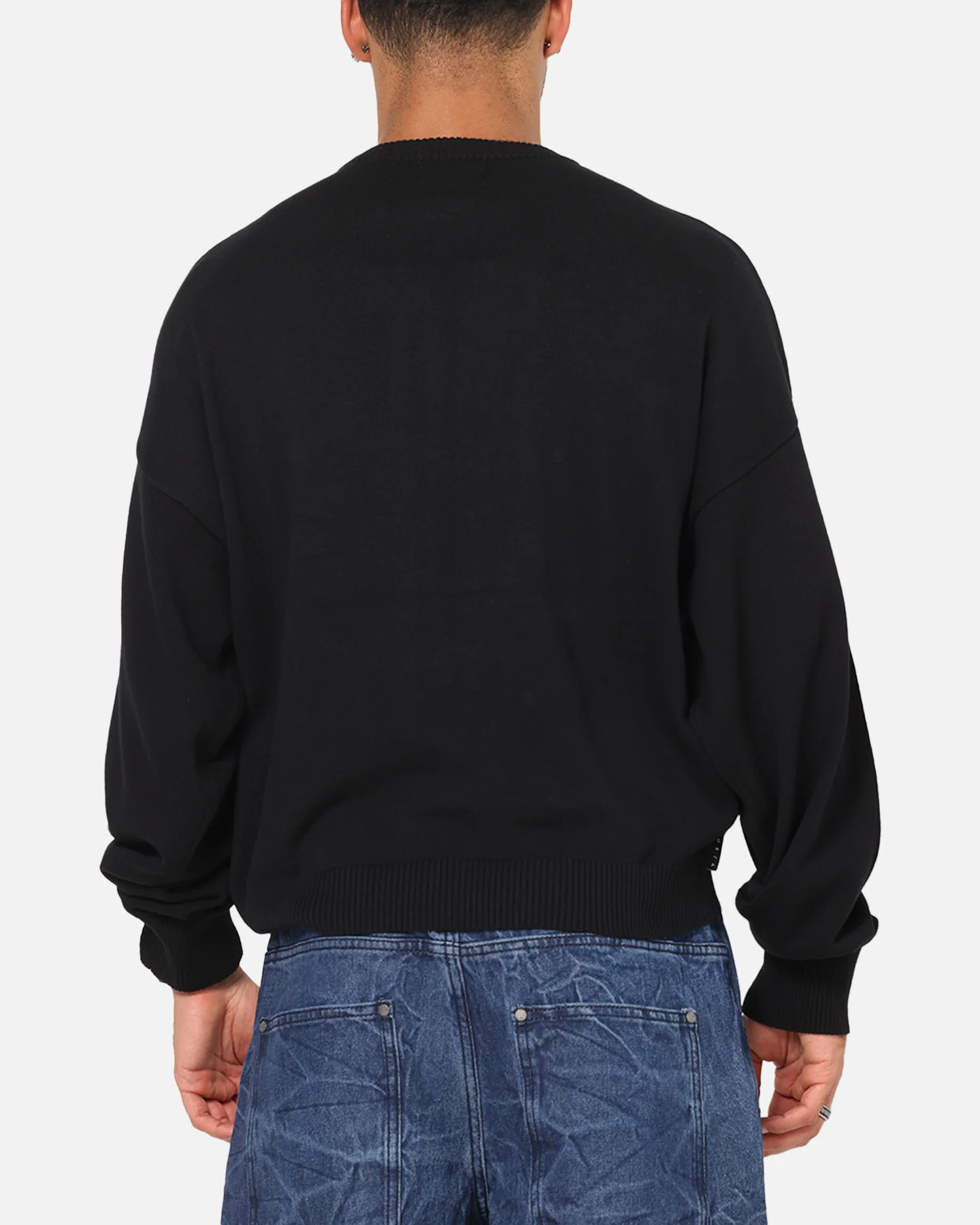 Saint Morta Sanctified Crewneck Sweater Black