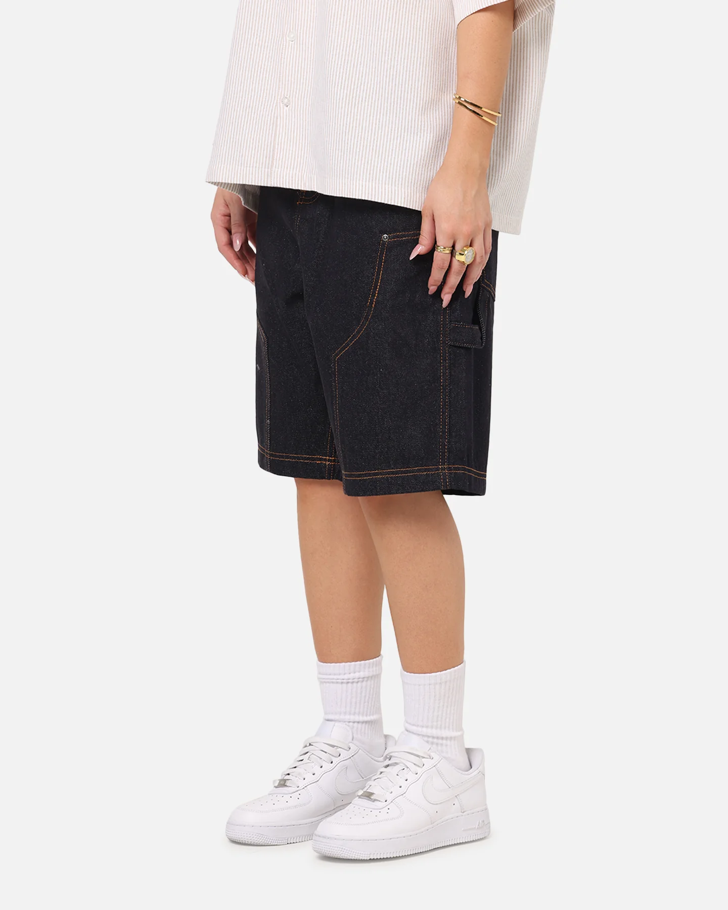 Carre Work Jorts Dark Washed Indigo