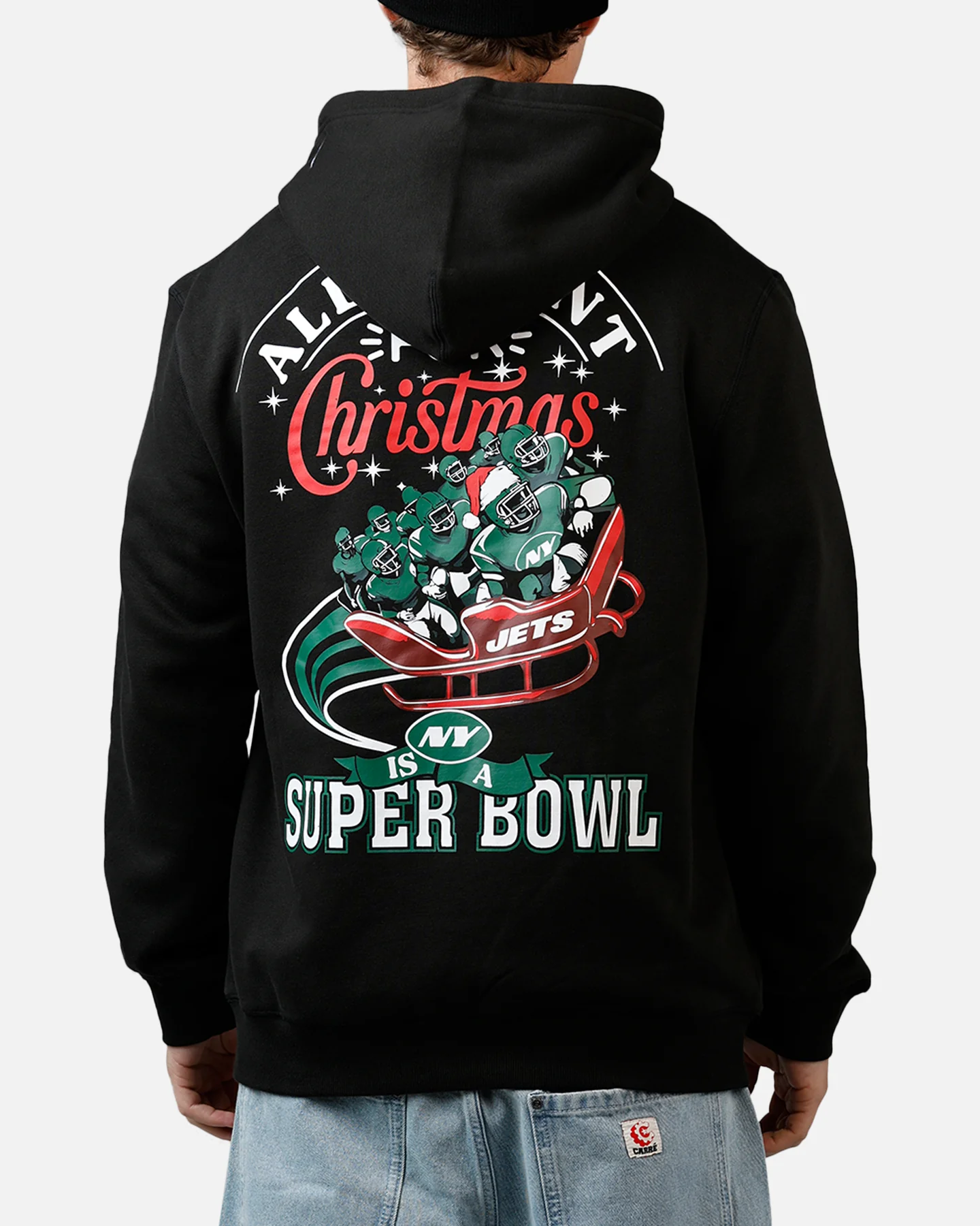 New Era New York Jets All I Want For Christmas Hoodie Black