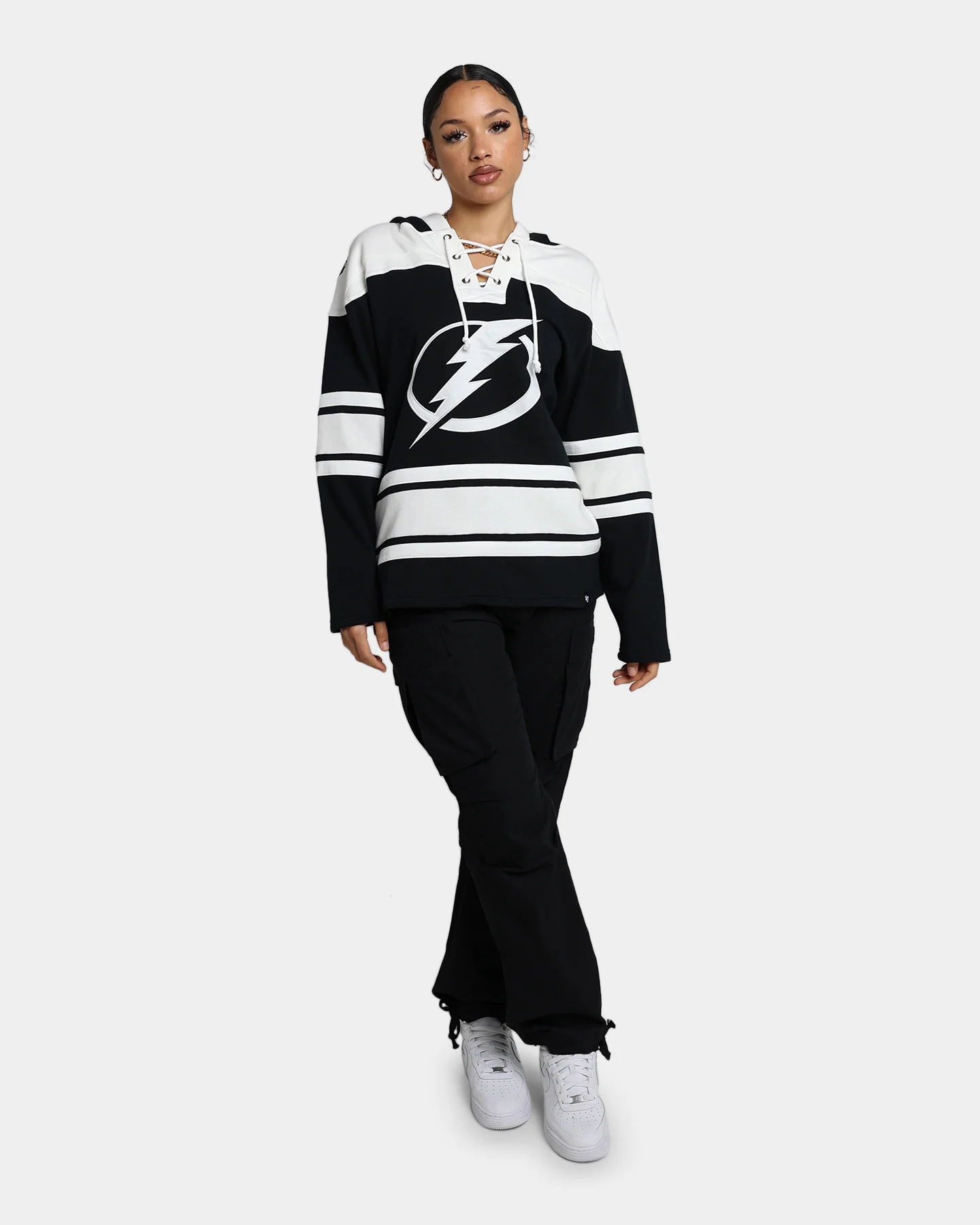 47 Brand Tampa Bay Lightning Superior Lacer Hoodie Jet Black