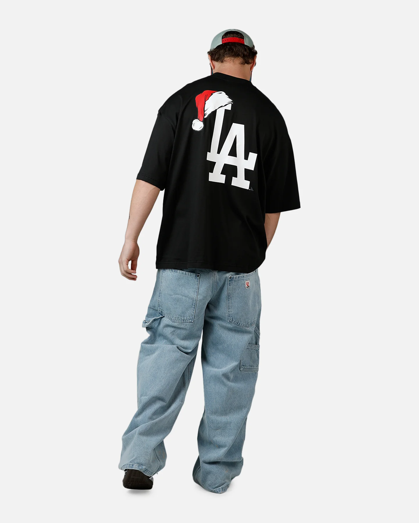 New Era Los Angeles Dodgers 'All I Want For Christmas' Santa T-Shirt Black