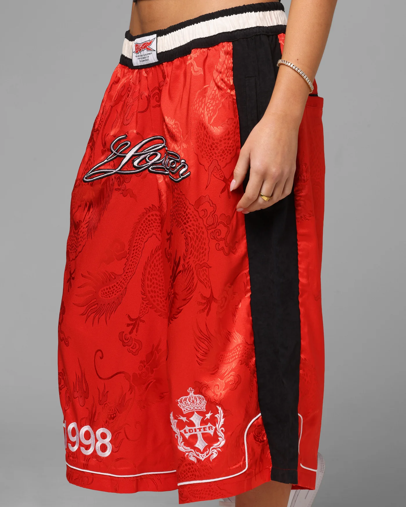 Loiter Fight Club 3 Quarter Shorts Red