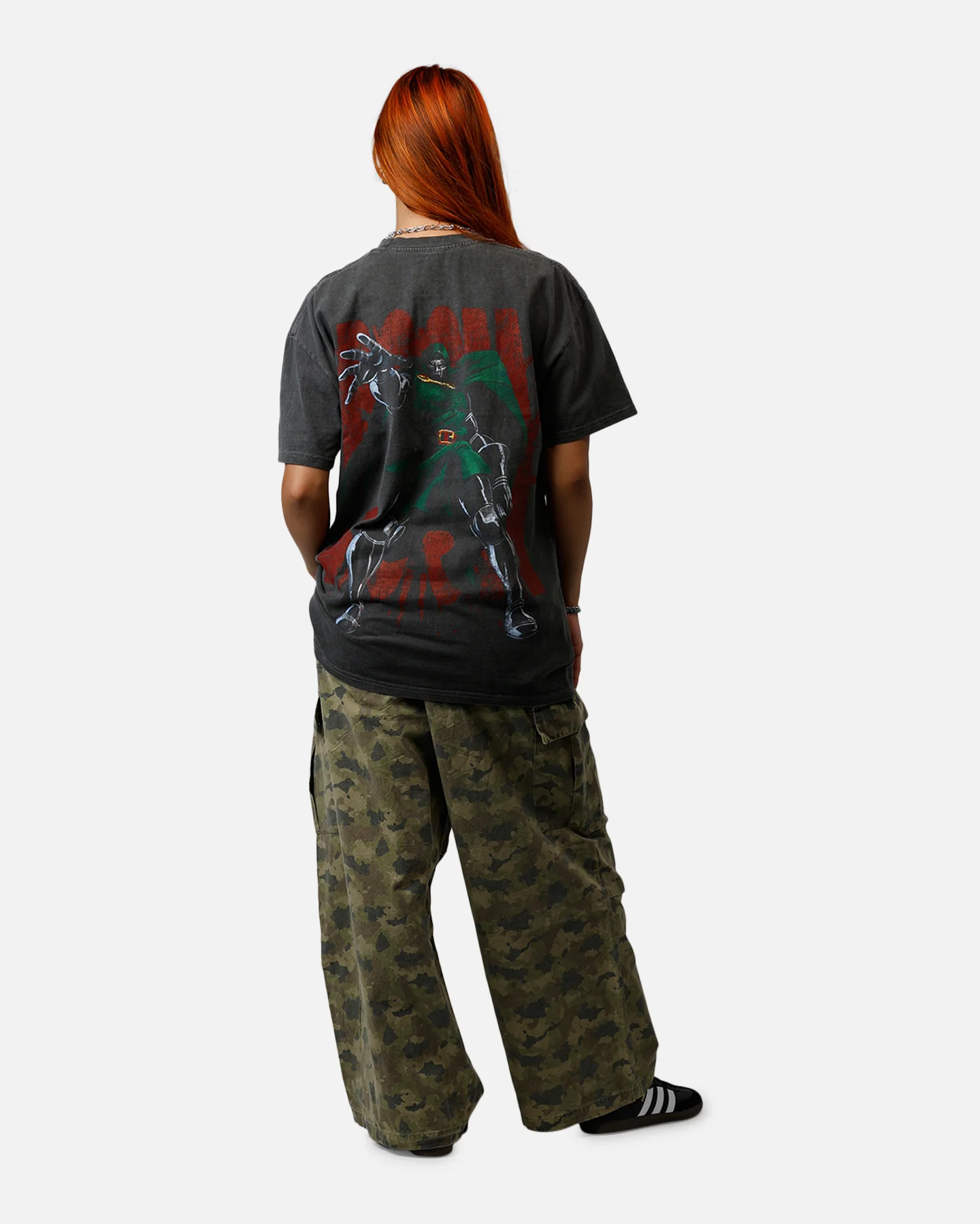 73Studio Marvel Doctor Doom Heavyweight T-Shirt Black Wash