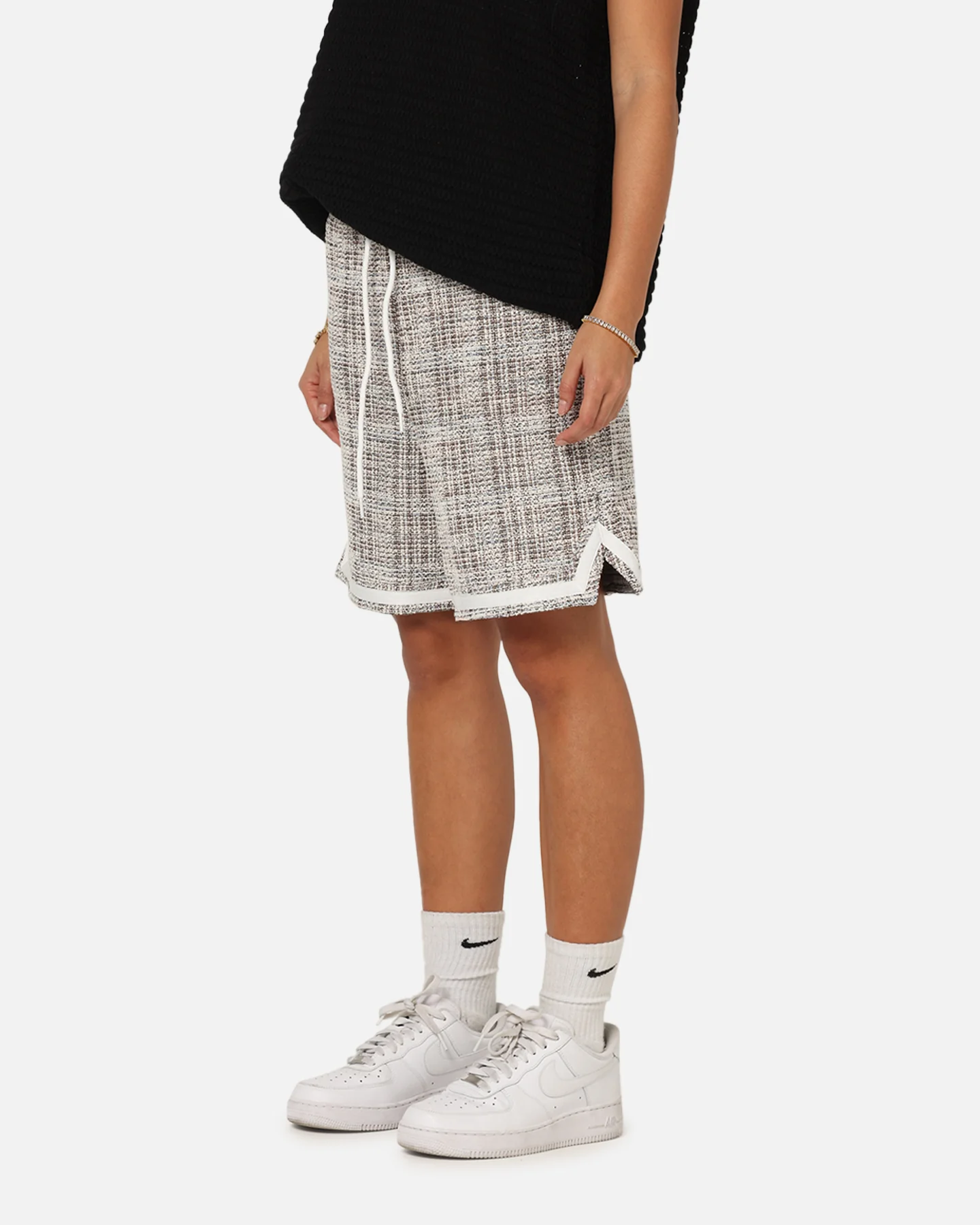 XXIII Textured Ball Shorts Brown/Cream