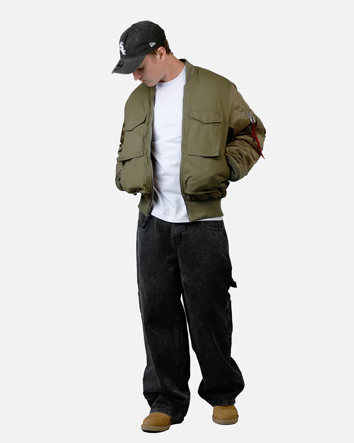 Alpha Industries MA-1 Mixed Cotton Jacket Green
