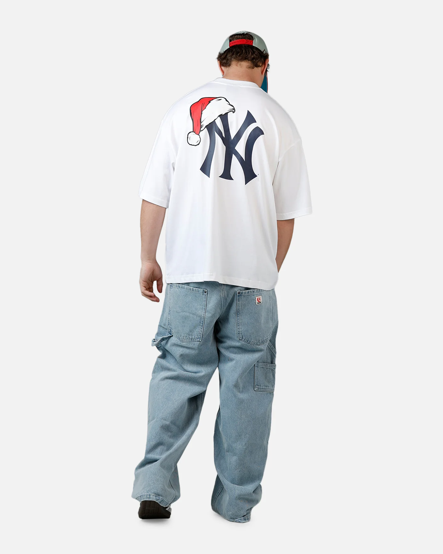 New Era New York Yankees 'All I Want For Christmas' Santa T-Shirt White