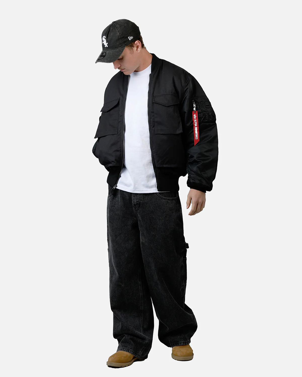 Alpha Industries MA-1 Mixed Cotton Jacket Black