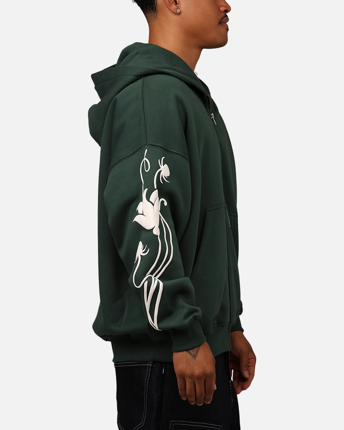 Carre Nouveau Fill Zip Hoodie Green