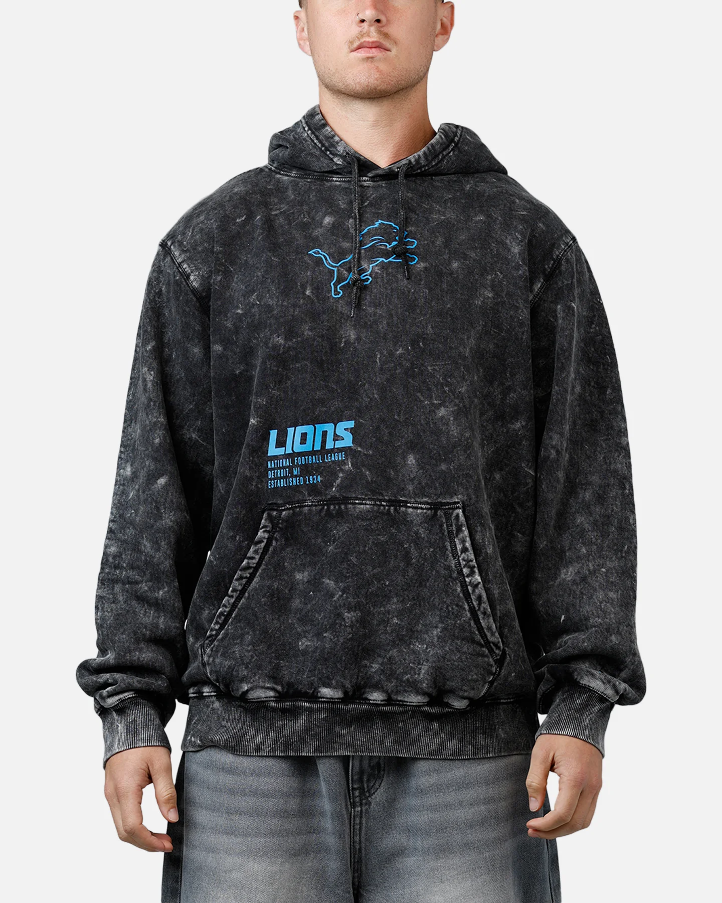 New Era Detroit Lions Sport Night Hoodie Official Team Color