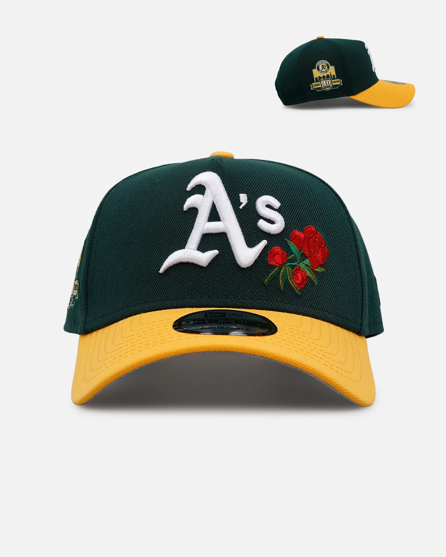 New Era Oakland Athletics 'Official Team Color Rose' 9FORTY A-Frame Snapback Official Team Color