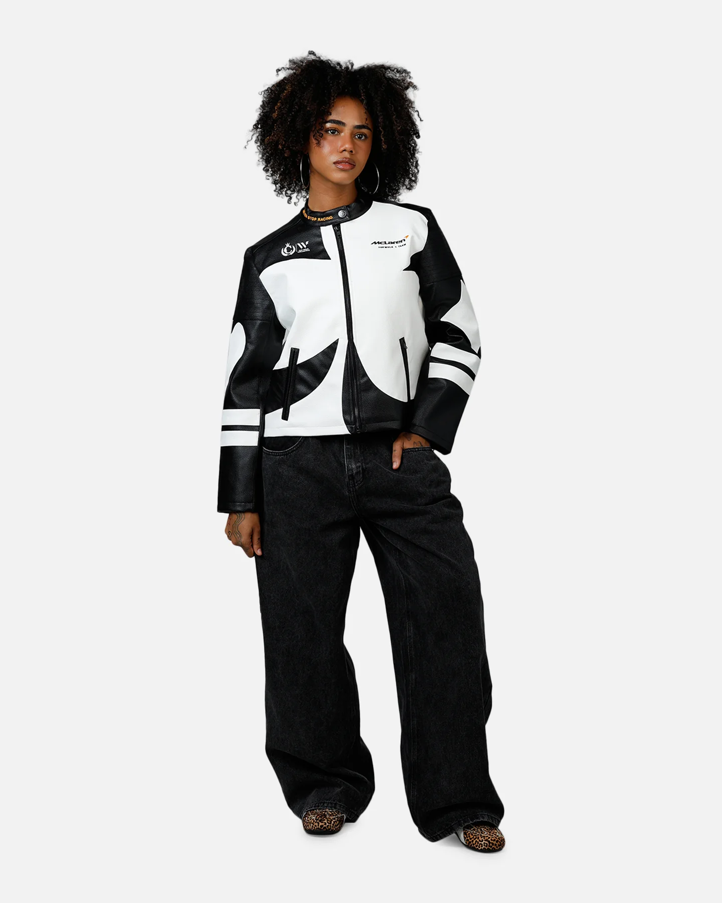 We Are The Wild Collective Women's Mclaren X Culture Kings 2025 Jacket White/Black
