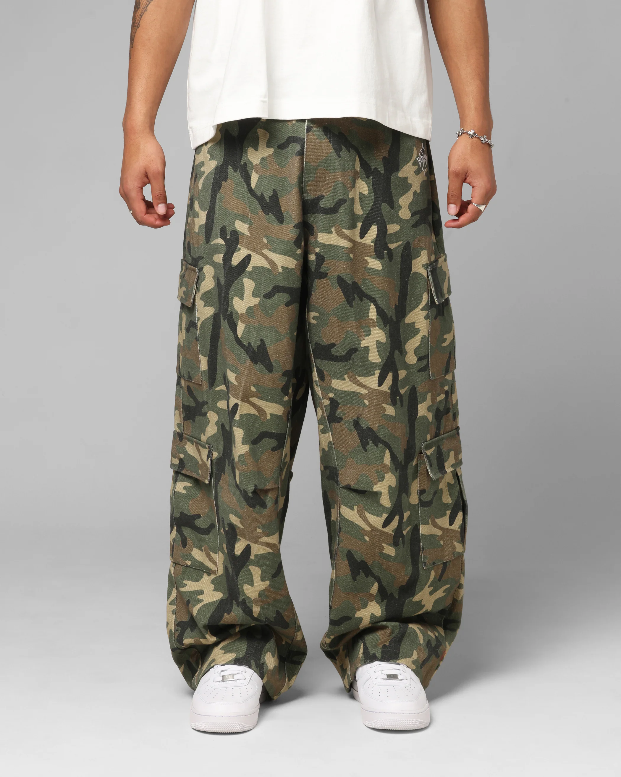 Loiter F-16 Balloon Cargo Pants Woodland Camo