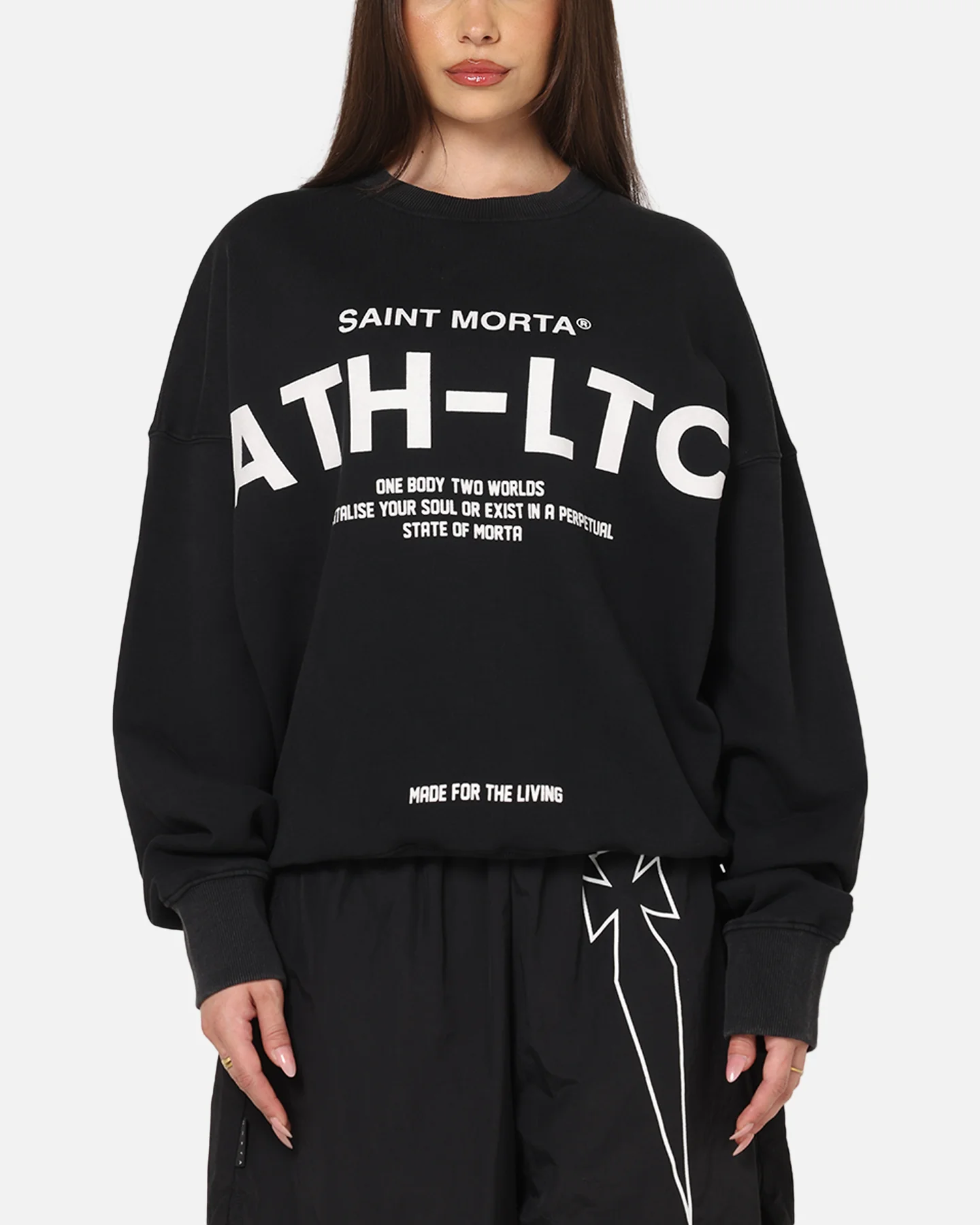 Saint Morta Athltc Crewneck Black