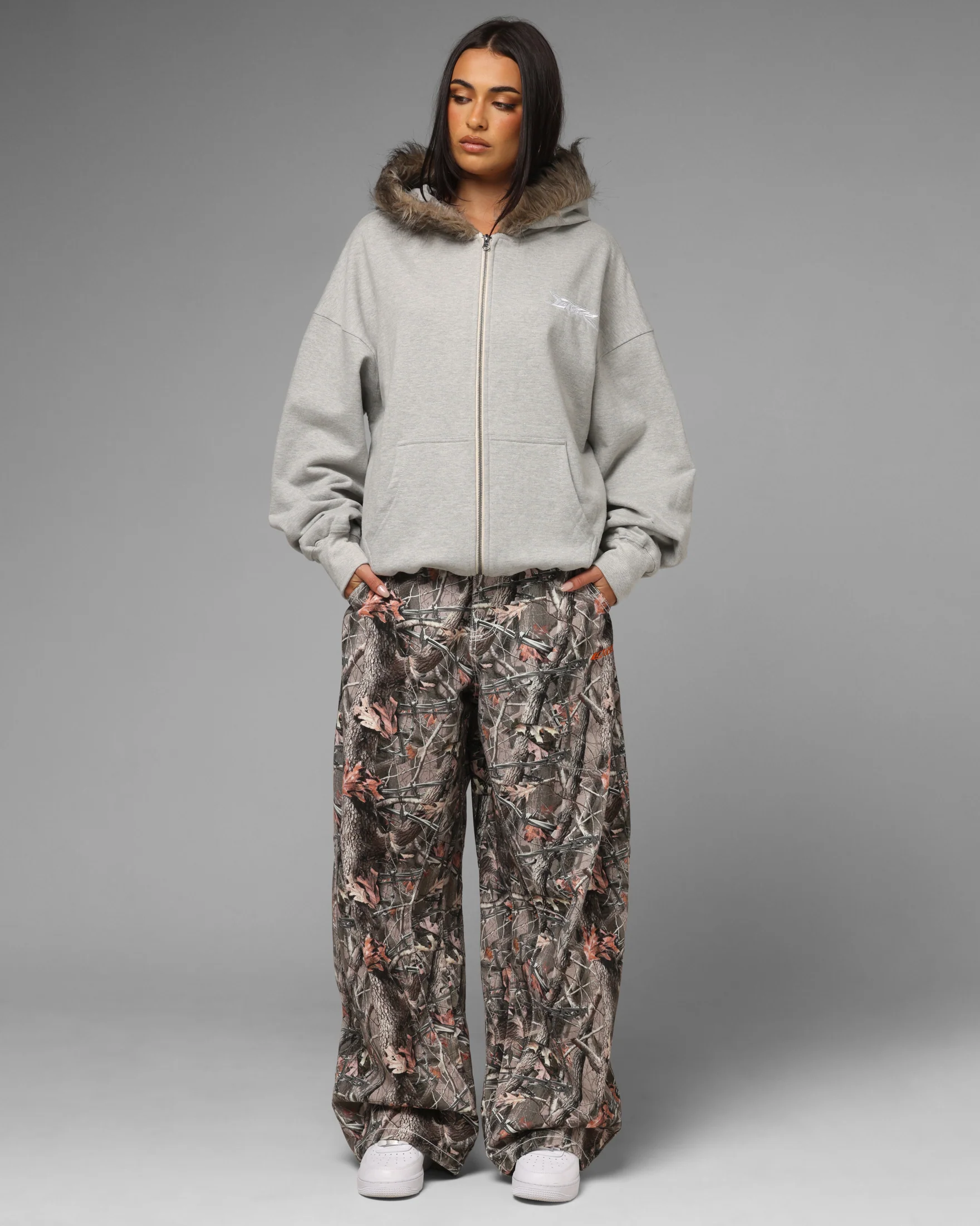 Loiter Purity Zip Hoodie Grey